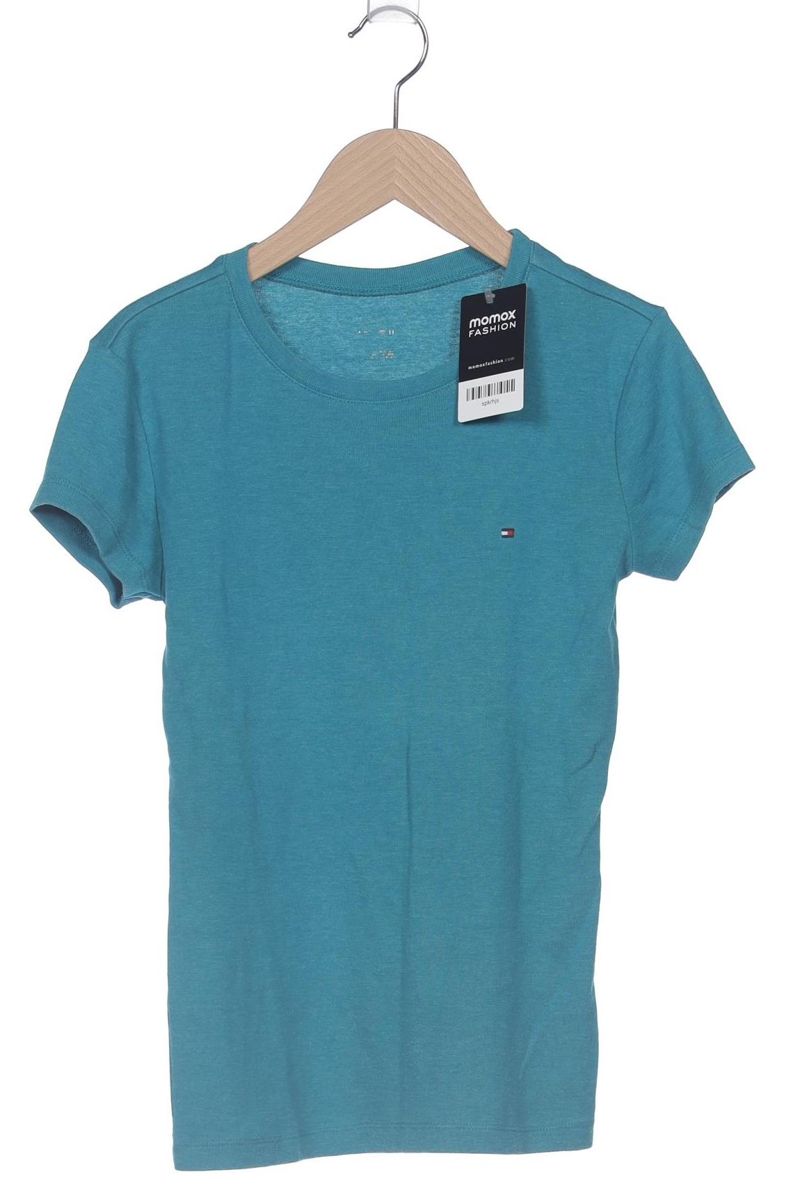 

Tommy Hilfiger Damen T-Shirt, türkis, Gr. 36