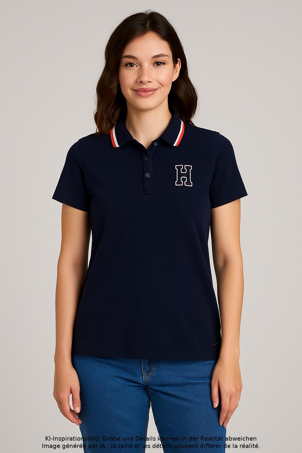 

Tommy Hilfiger Damen Poloshirt, marineblau, Gr. 46