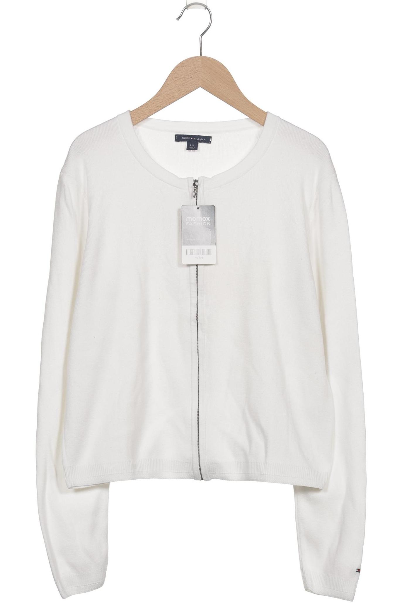 

Tommy Hilfiger Damen Strickjacke, weiß, Gr. 42