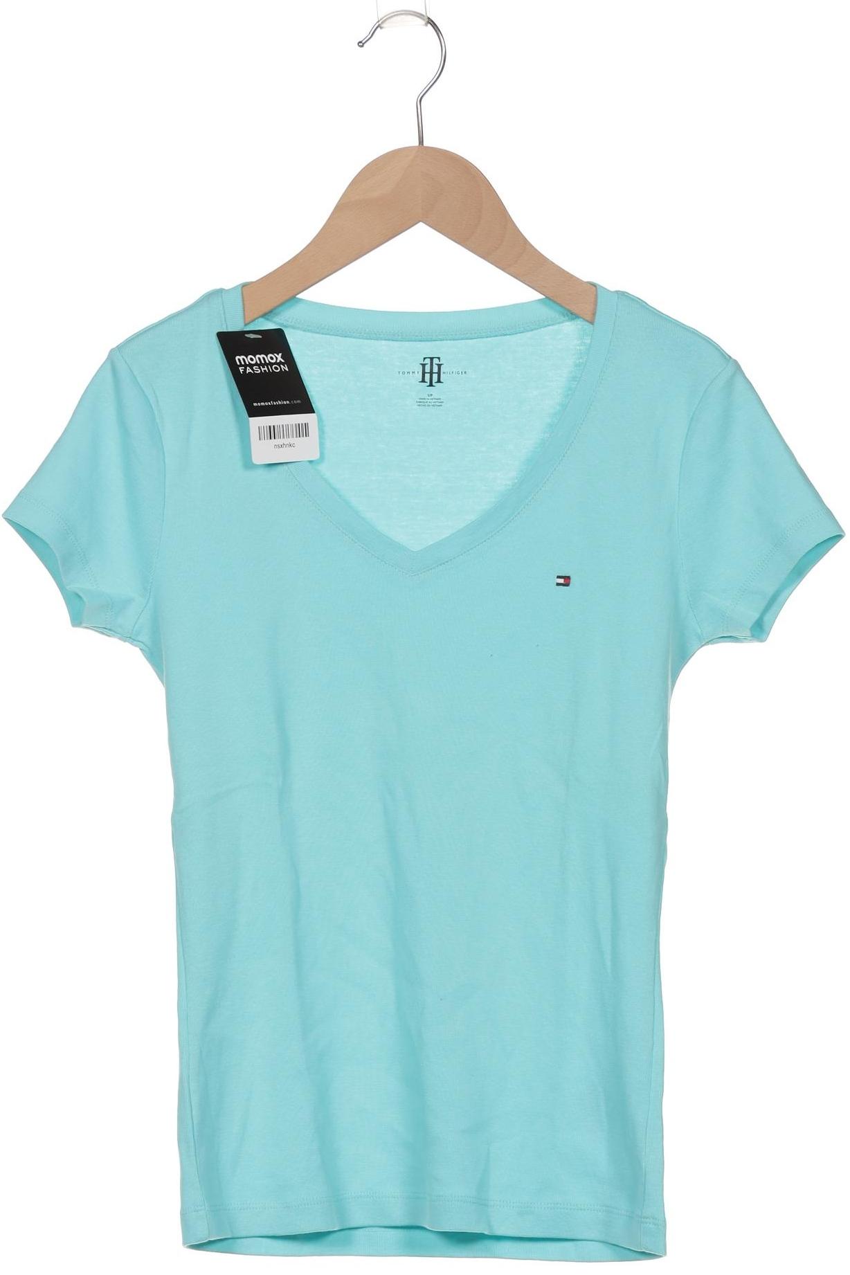 

Tommy Hilfiger Damen T-Shirt, türkis, Gr. 36