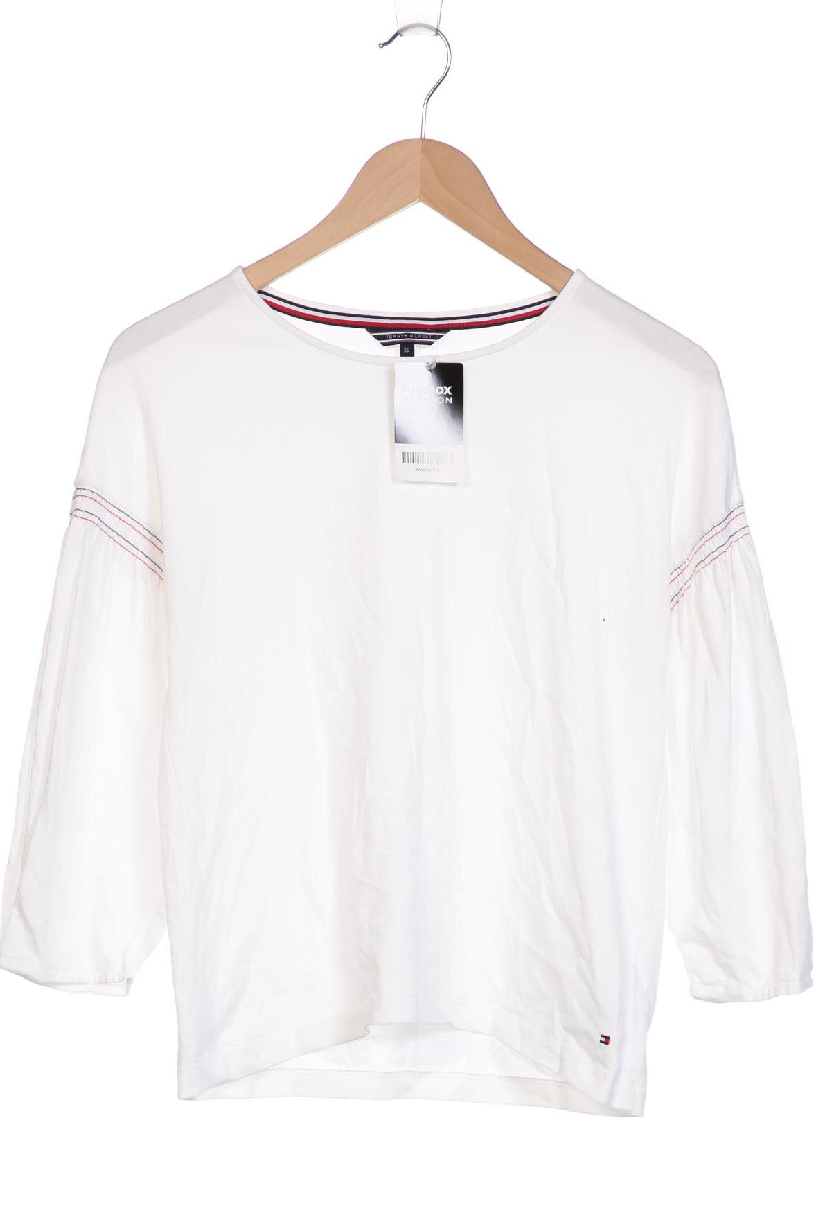 

Tommy Hilfiger Damen Langarmshirt, weiß, Gr. 34