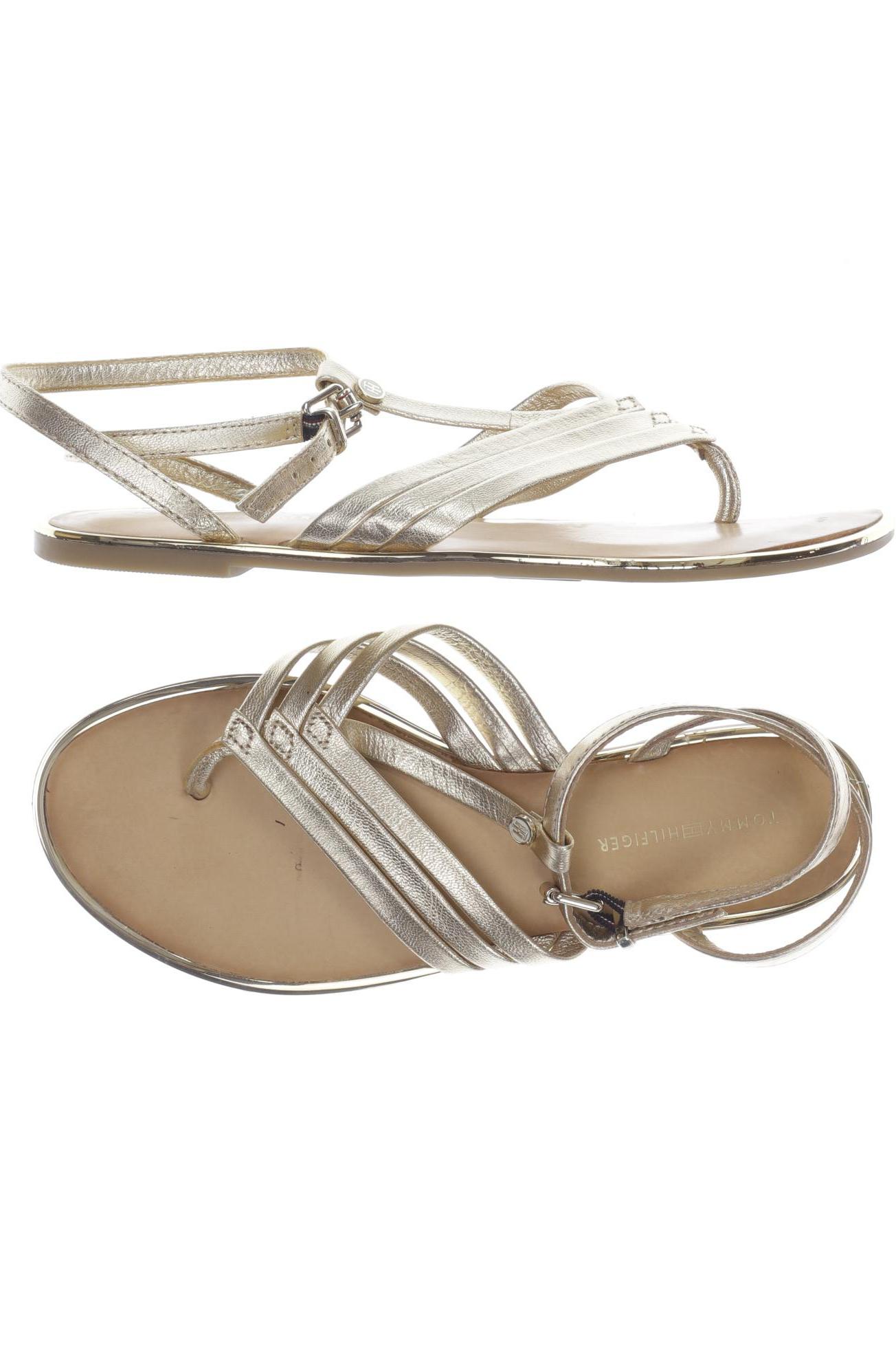 

Tommy Hilfiger Damen Sandale, gold, Gr. 38