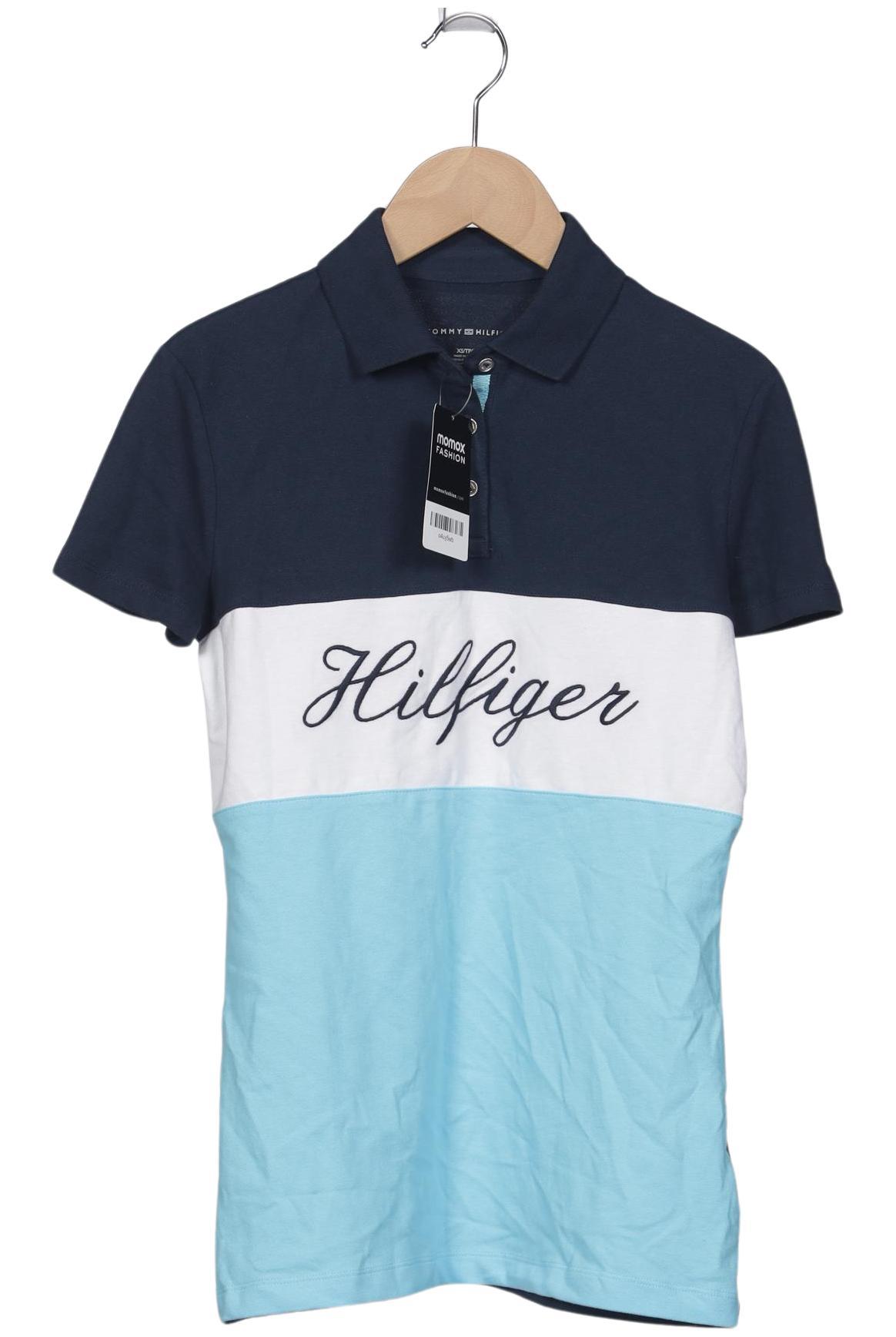 

Tommy Hilfiger Damen Poloshirt, blau, Gr. 34