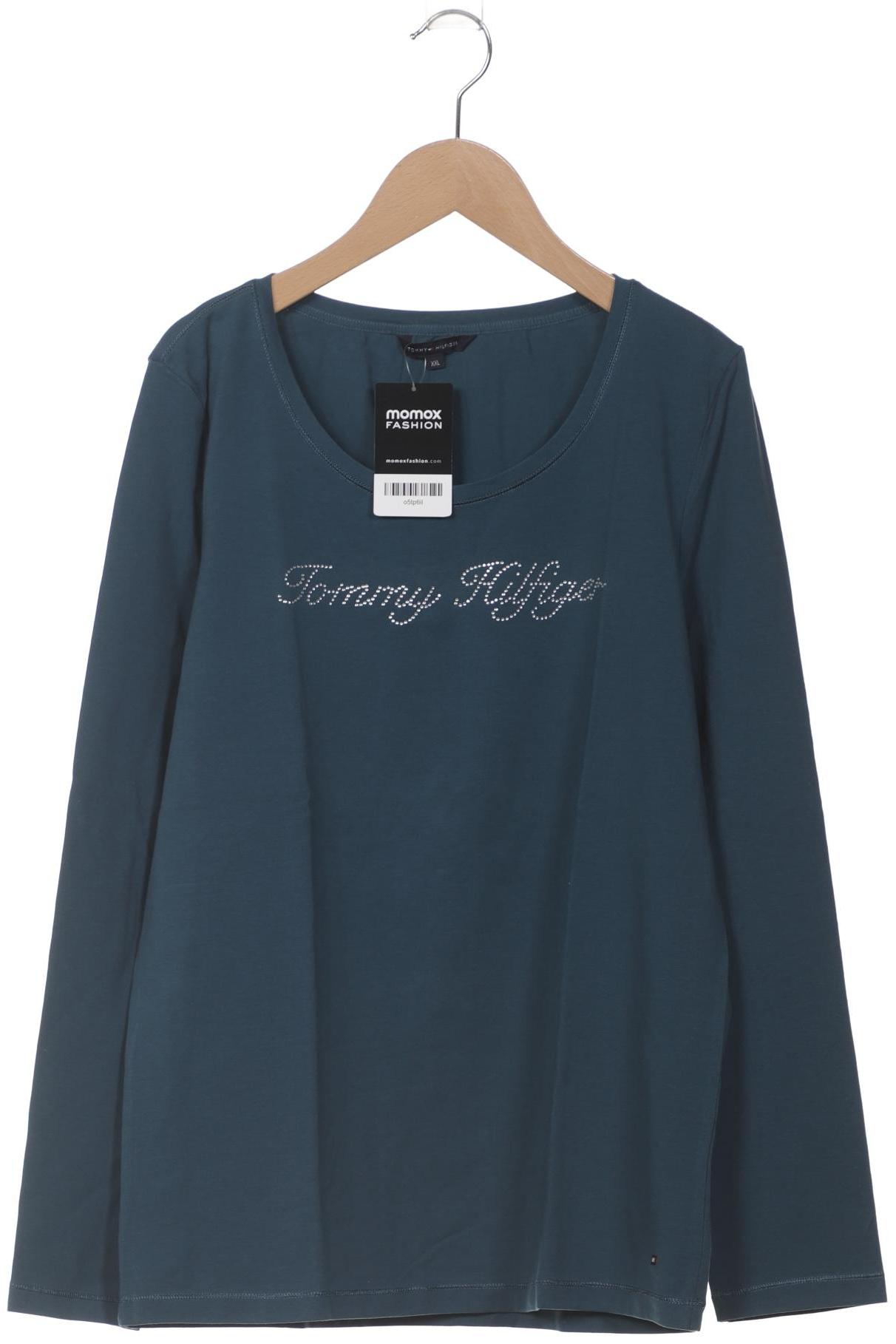 

Tommy Hilfiger Damen Langarmshirt, türkis, Gr. 46