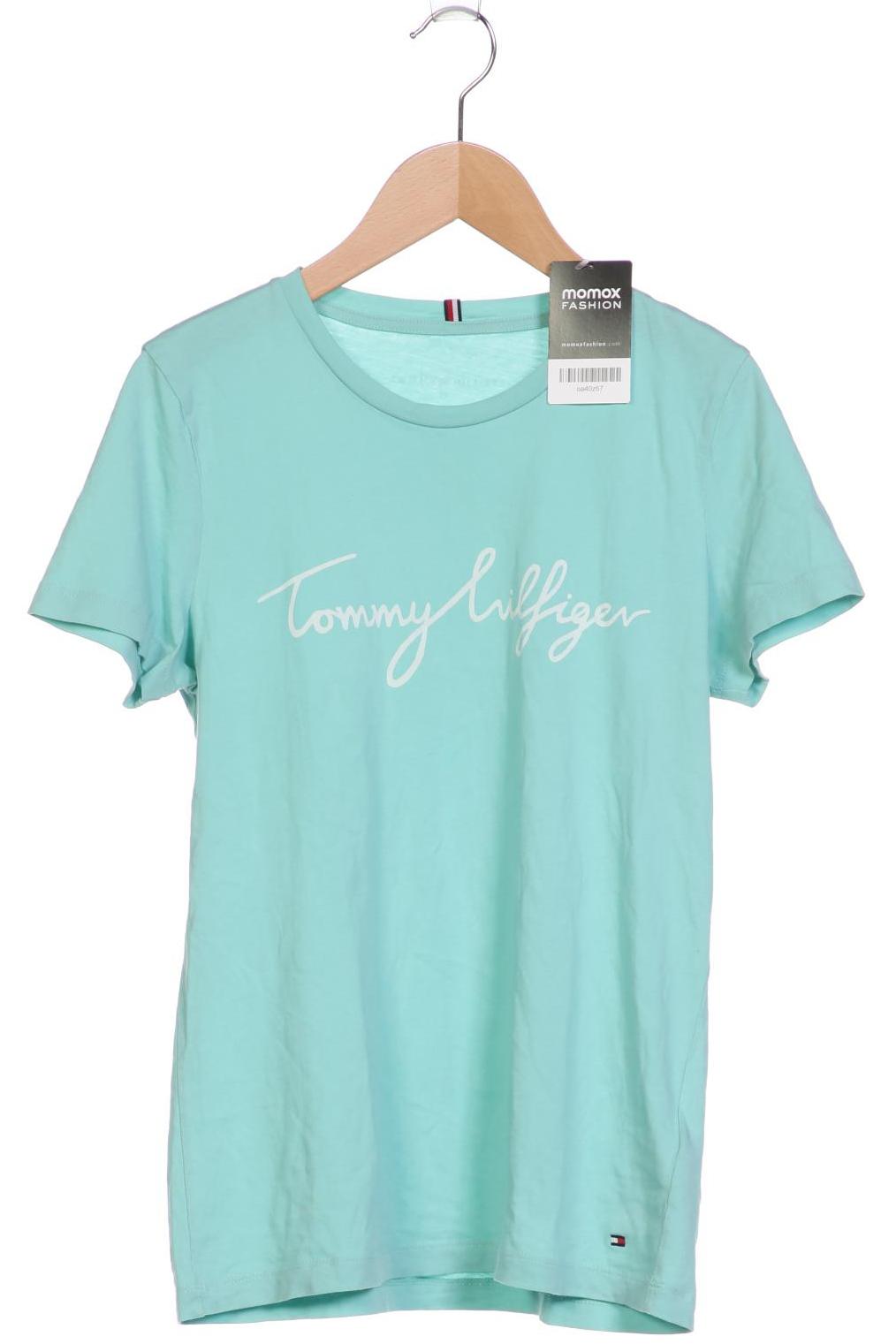 

Tommy Hilfiger Damen T-Shirt, türkis, Gr. 34