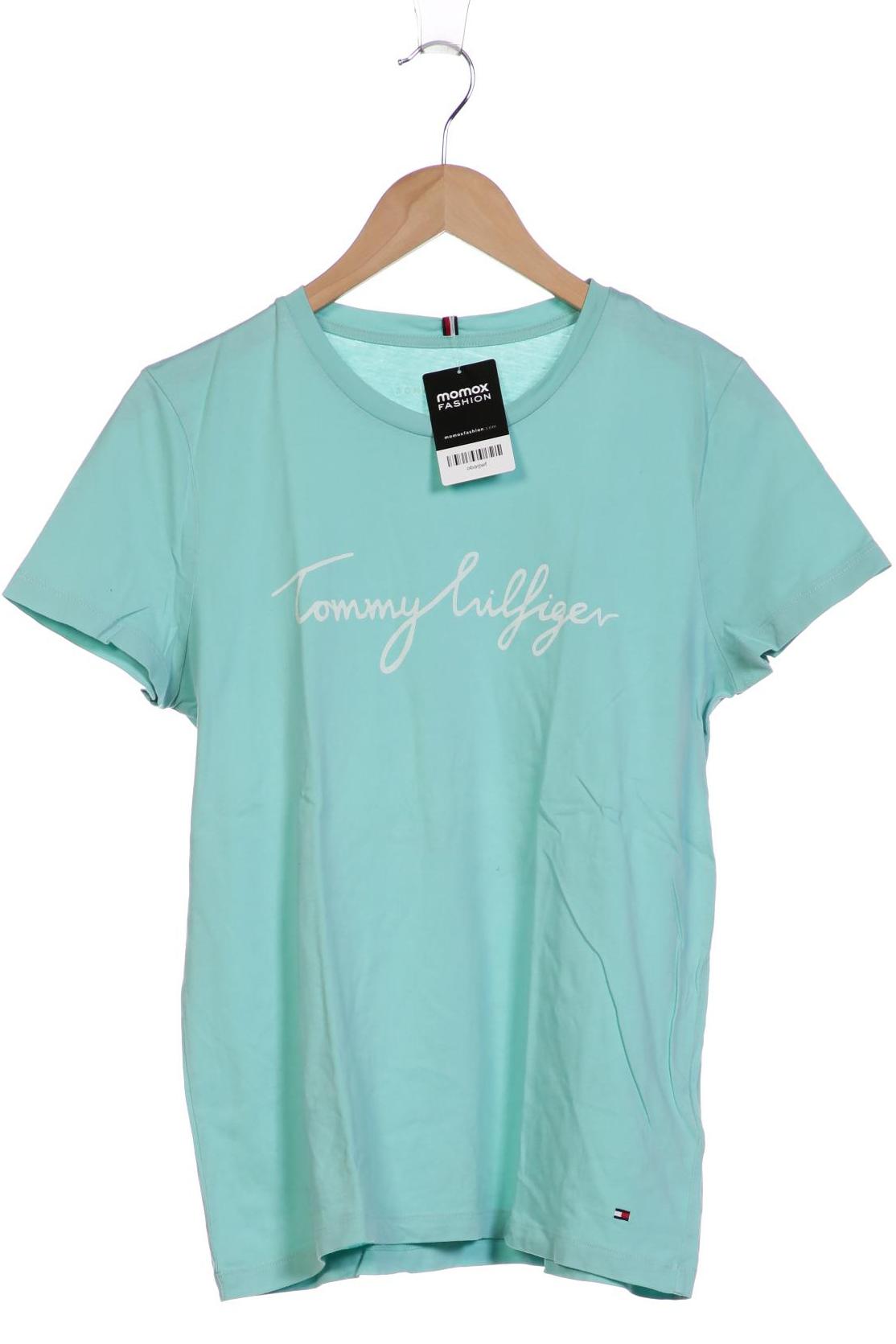 

Tommy Hilfiger Damen T-Shirt, türkis, Gr. 42