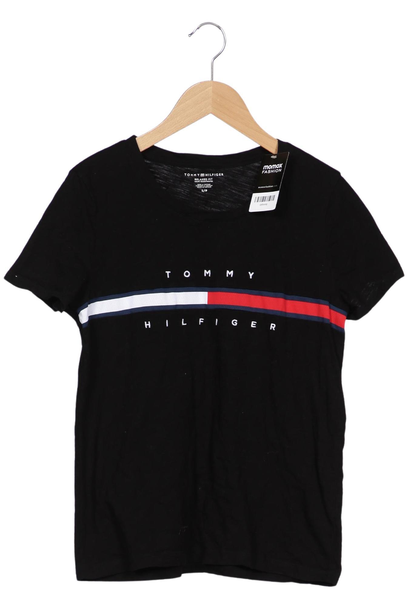 

Tommy Hilfiger Damen T-Shirt, schwarz, Gr. 36