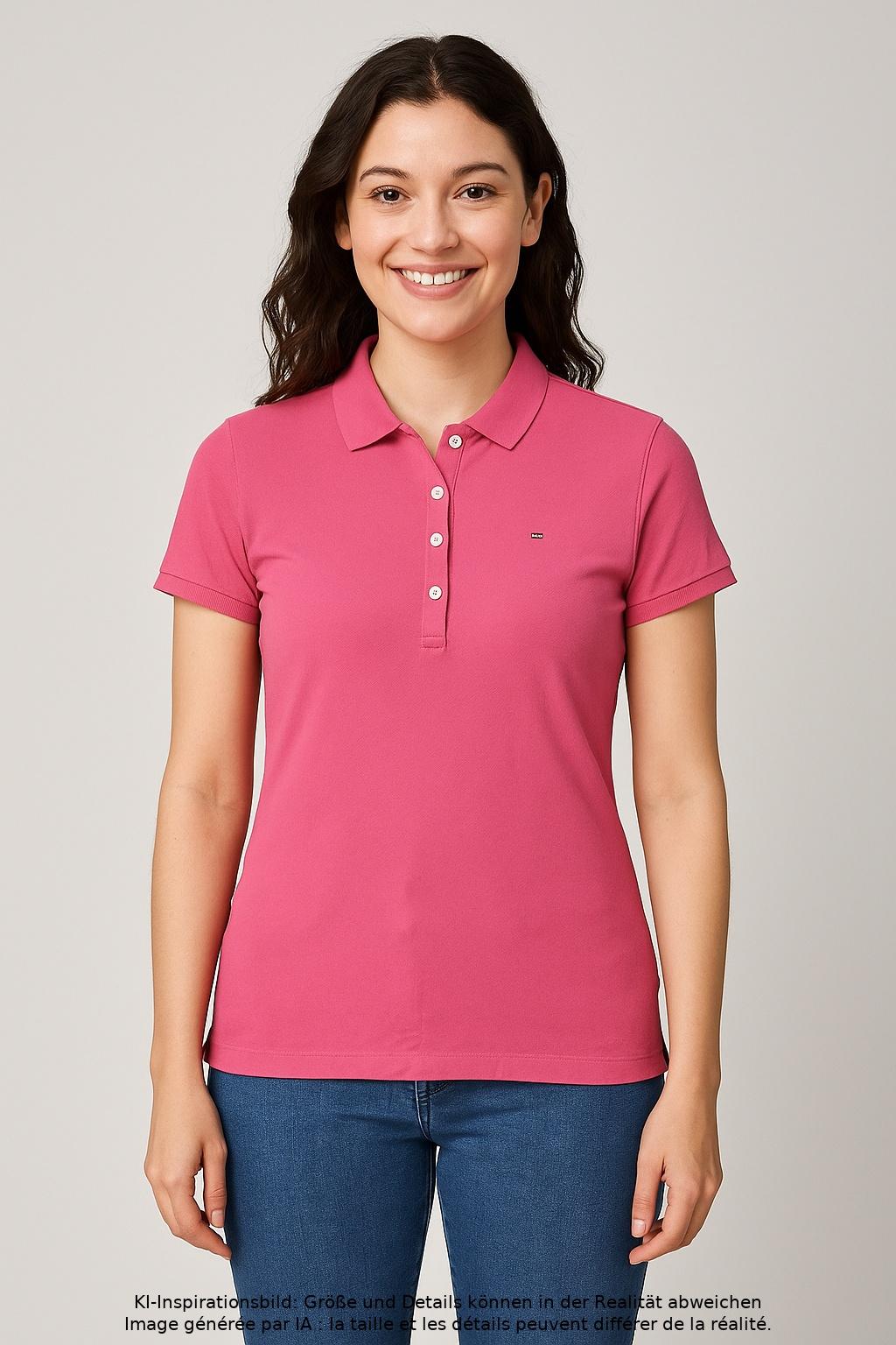 

Tommy Hilfiger Damen Poloshirt, pink, Gr. 36