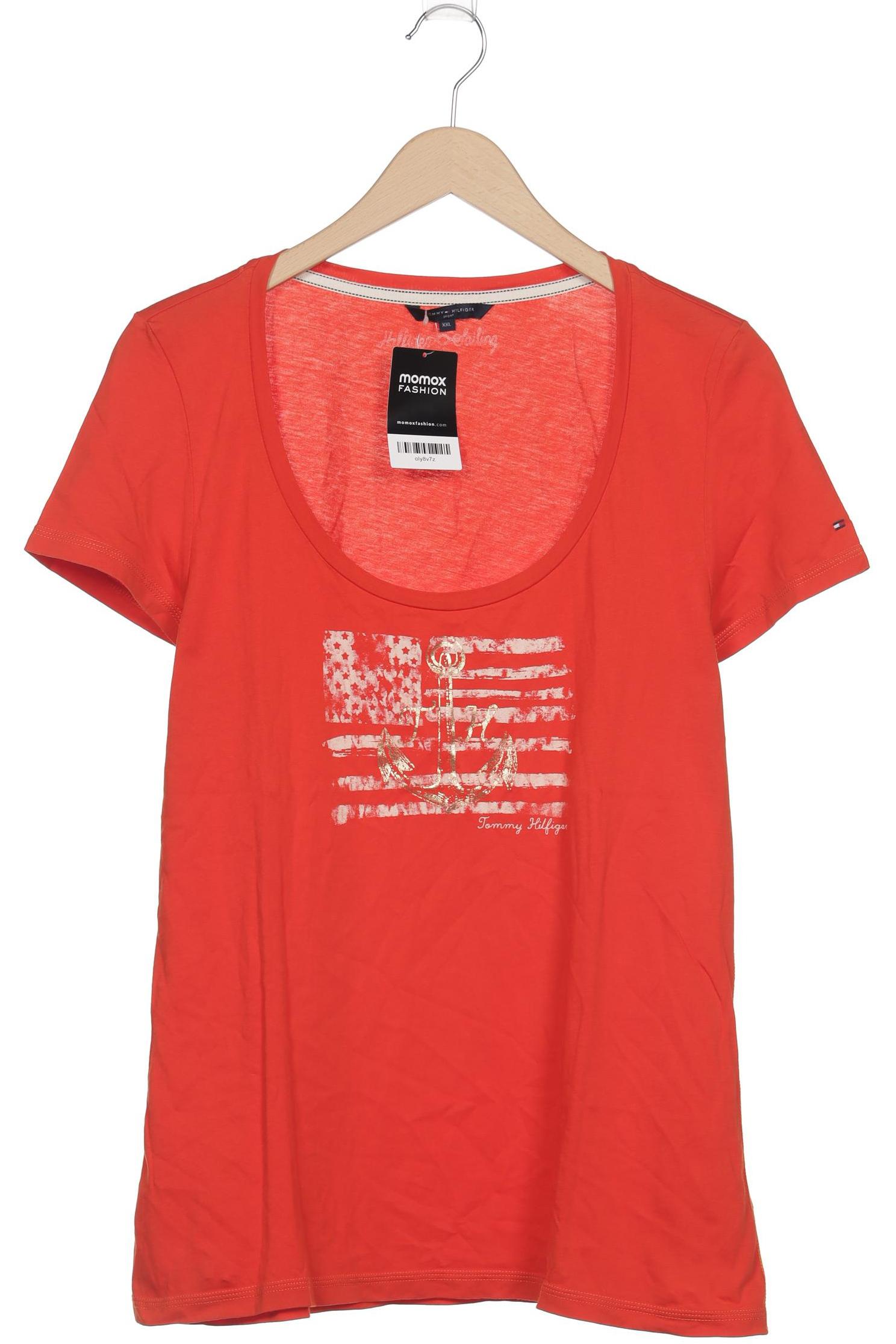 

Tommy Hilfiger Damen T-Shirt, orange, Gr. 46