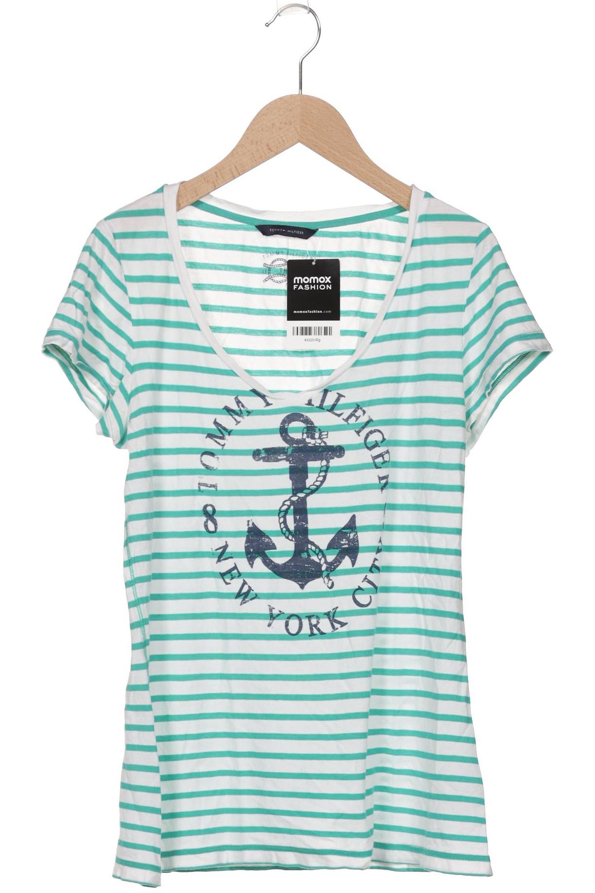 

Tommy Hilfiger Damen T-Shirt, türkis, Gr. 38