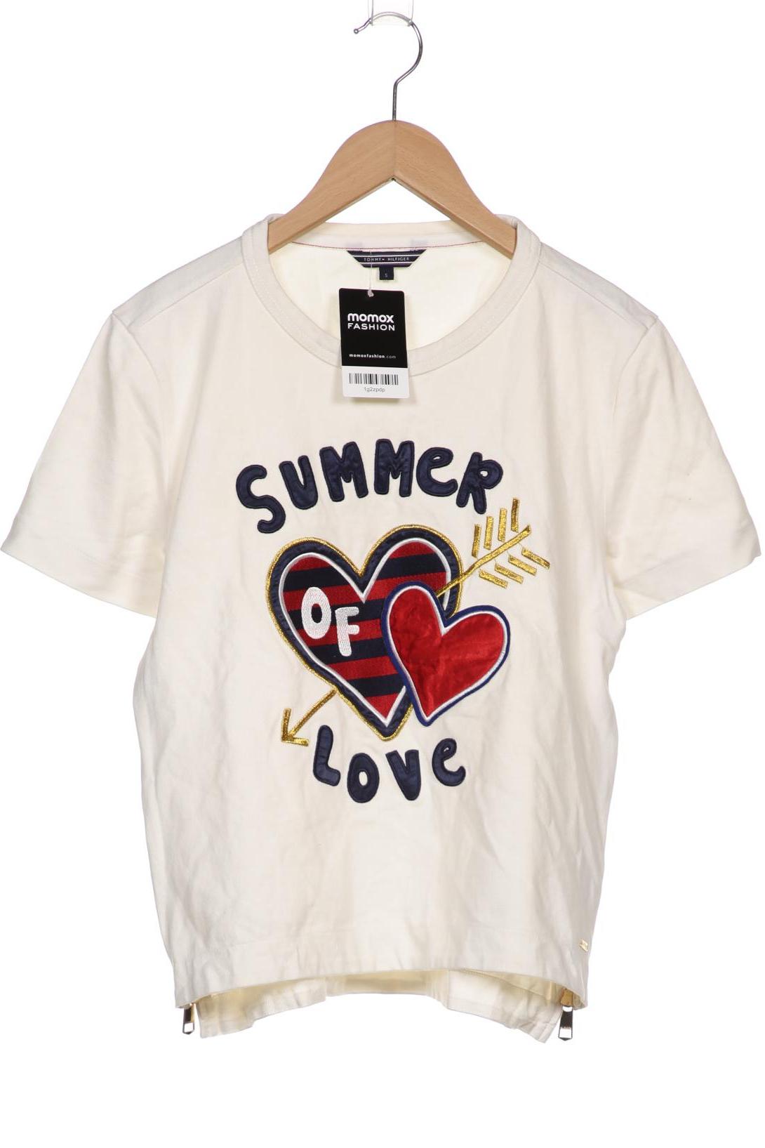 

Tommy Hilfiger Damen T-Shirt, cremeweiß, Gr. 36