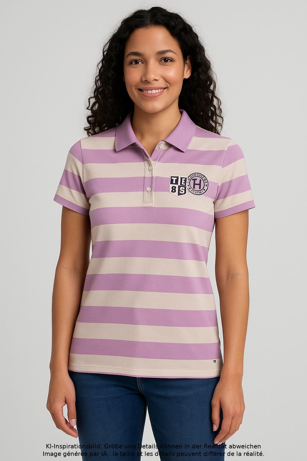 

Tommy Hilfiger Damen Poloshirt, mehrfarbig, Gr. 44