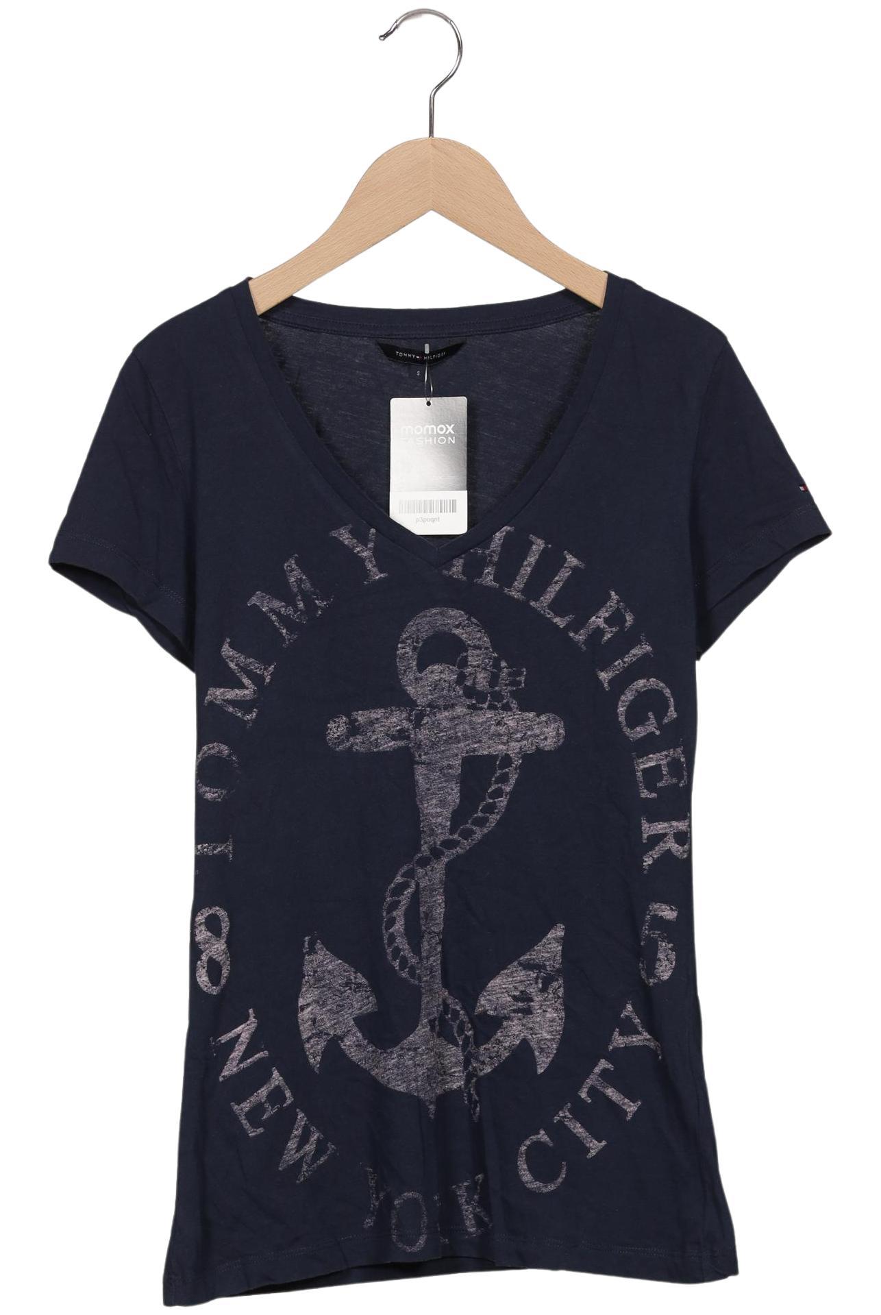 

Tommy Hilfiger Damen T-Shirt, marineblau, Gr. 36