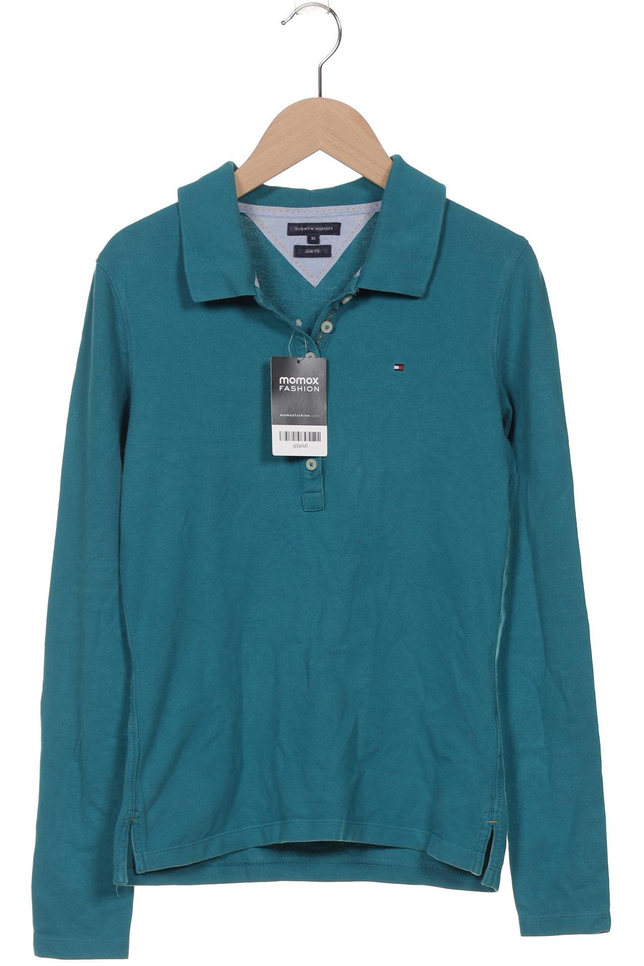 

Tommy Hilfiger Damen Langarmshirt, türkis, Gr. 34