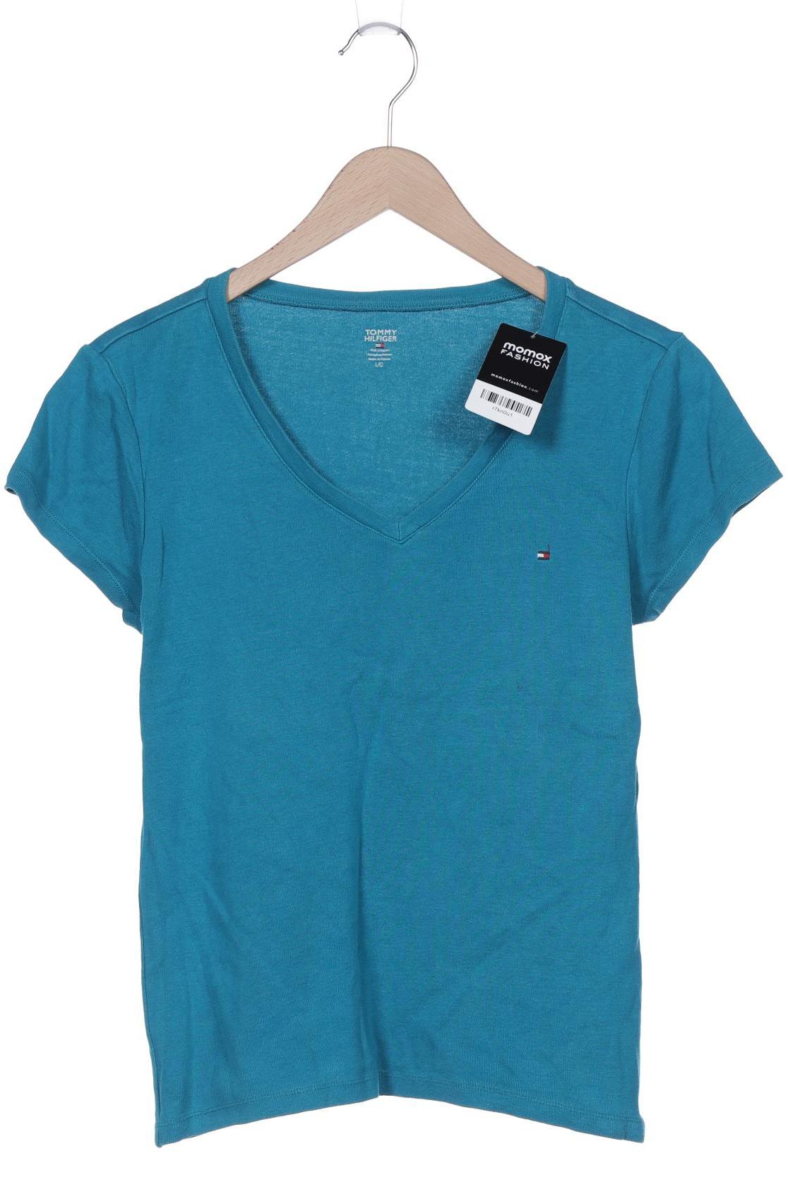 

Tommy Hilfiger Damen T-Shirt, türkis, Gr. 42