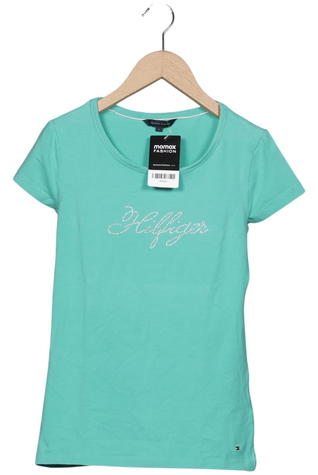 

Tommy Hilfiger Damen T-Shirt, türkis, Gr. 36