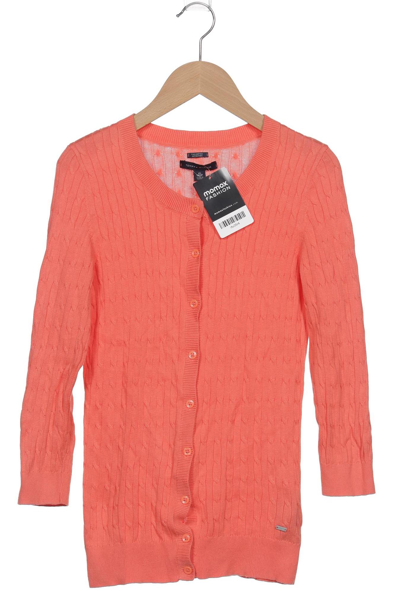 

Tommy Hilfiger Damen Strickjacke, orange, Gr. 34