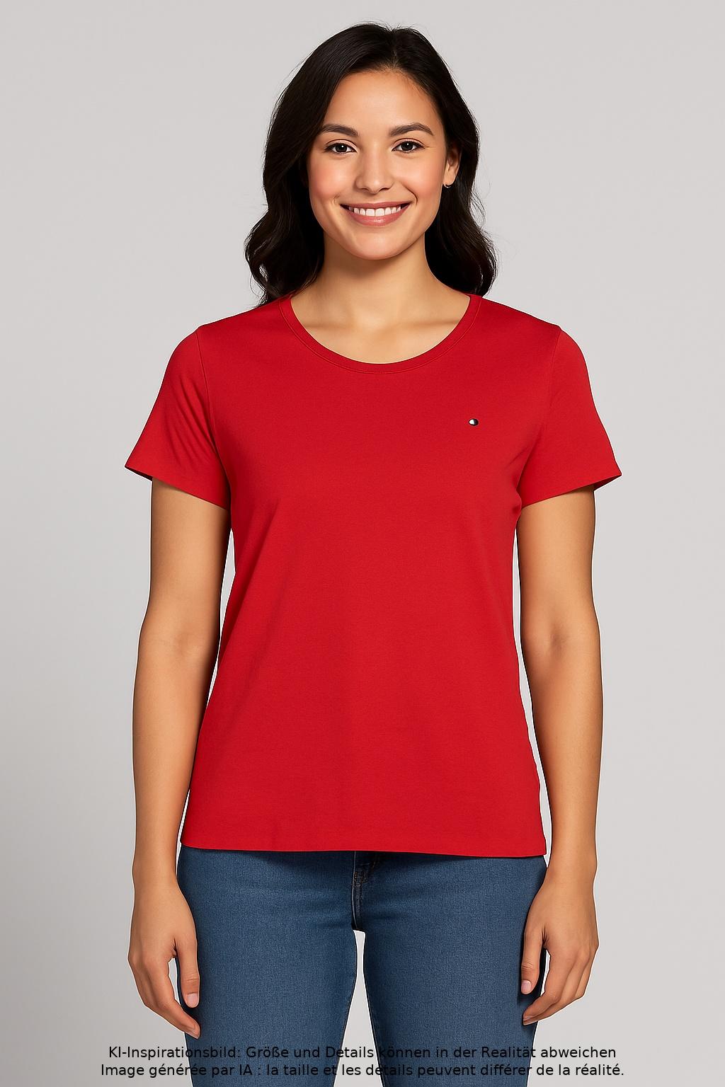 

Tommy Hilfiger Damen T-Shirt, rot, Gr. 38