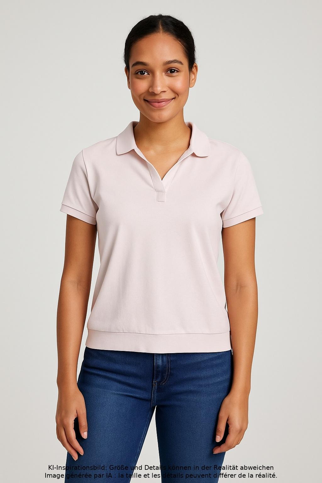 

Tommy Hilfiger Damen Poloshirt, pink, Gr. 44