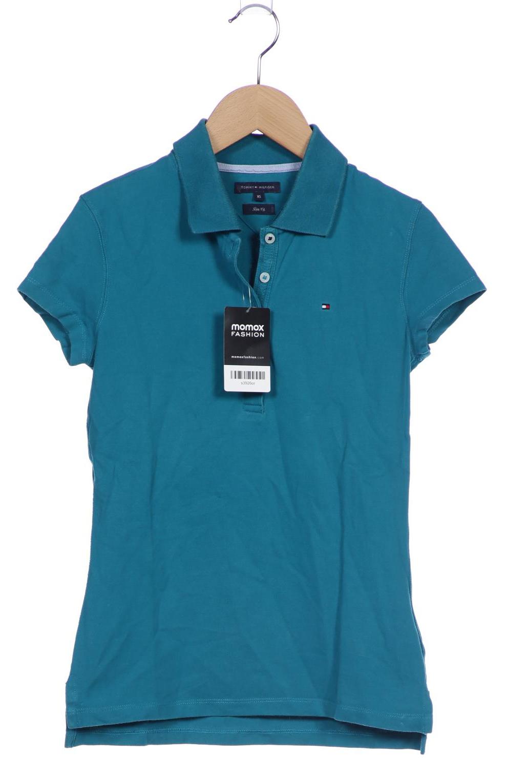 

Tommy Hilfiger Damen Poloshirt, türkis, Gr. 34