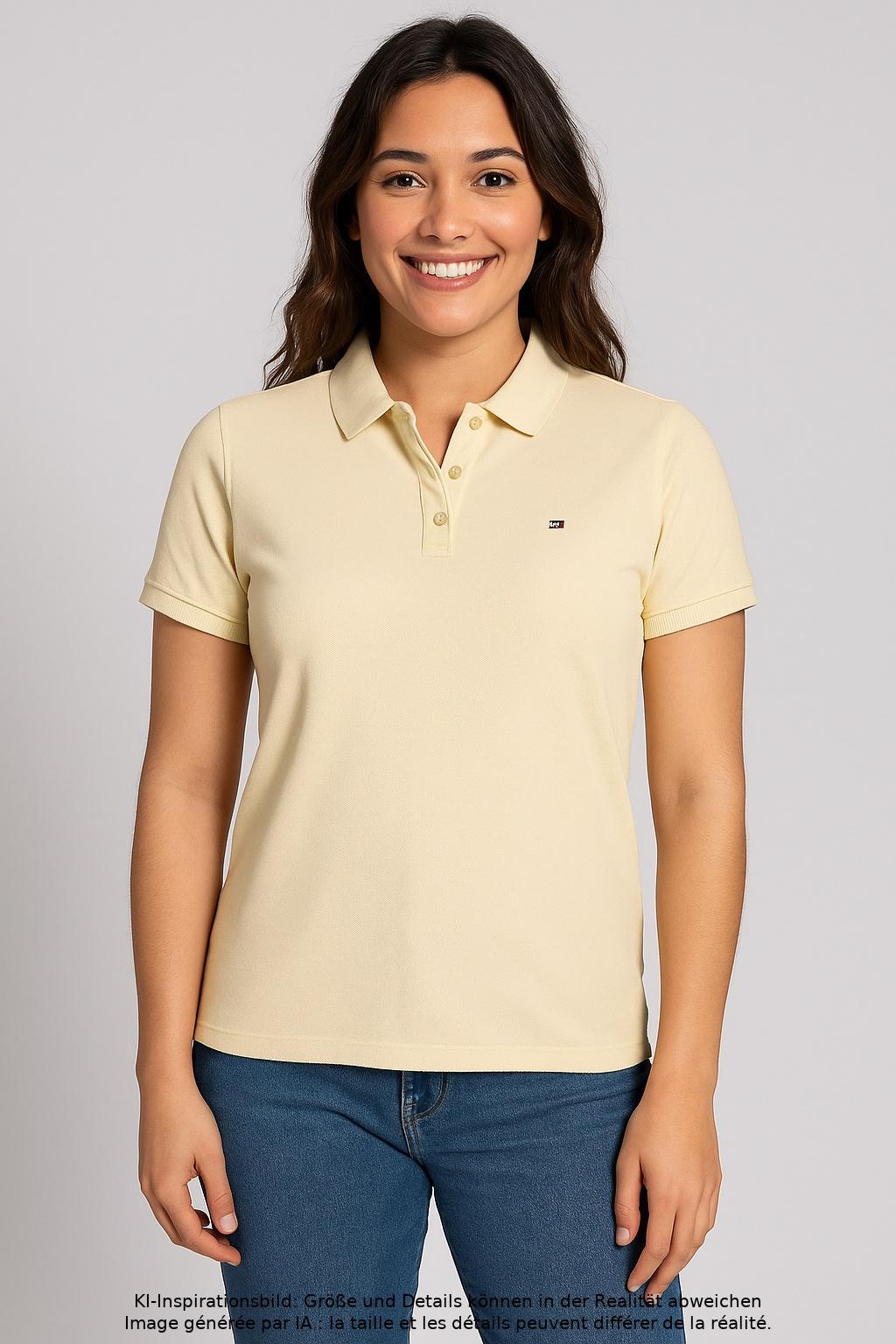 

Tommy Hilfiger Damen Poloshirt, beige, Gr. 36