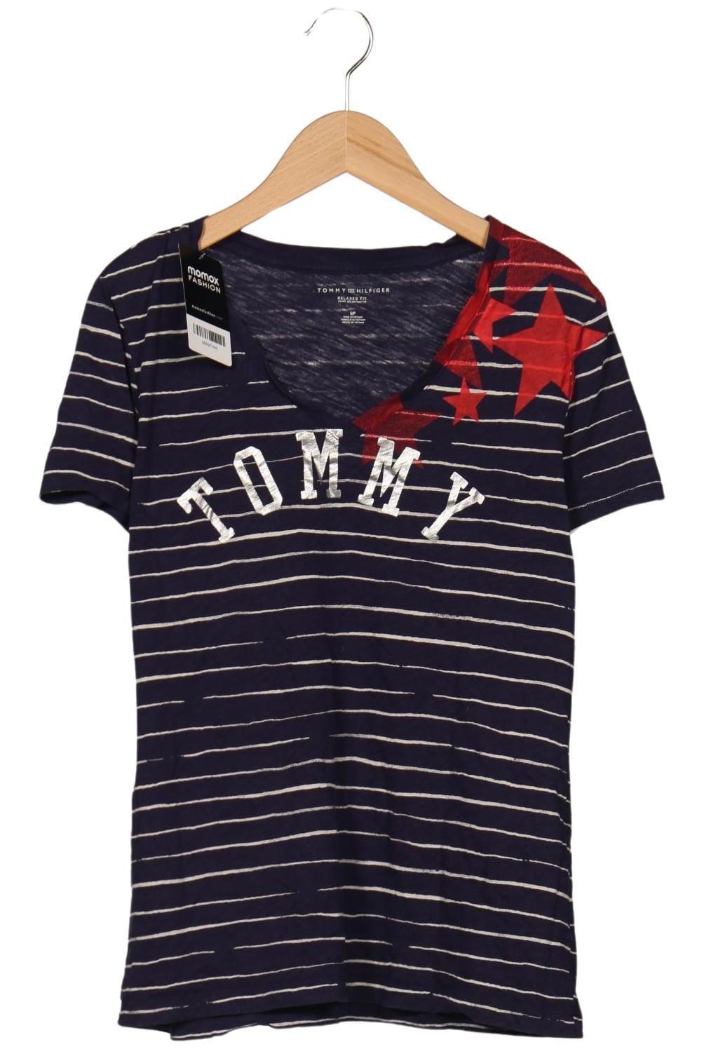 

Tommy Hilfiger Damen T-Shirt, marineblau, Gr. 36