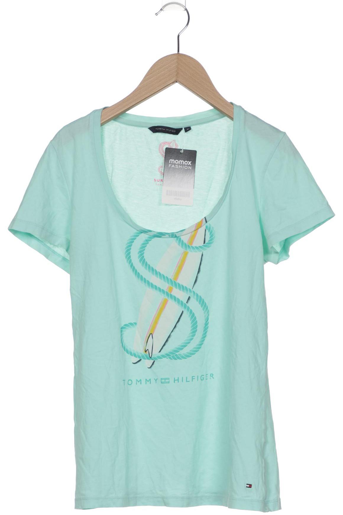 

Tommy Hilfiger Damen T-Shirt, türkis, Gr. 38
