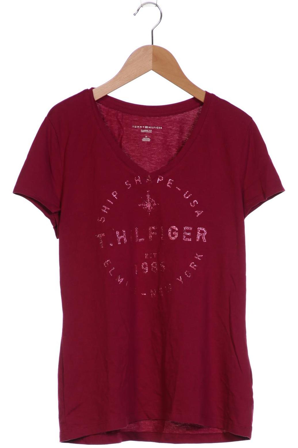 

Tommy Hilfiger Damen T-Shirt, bordeaux, Gr. 38