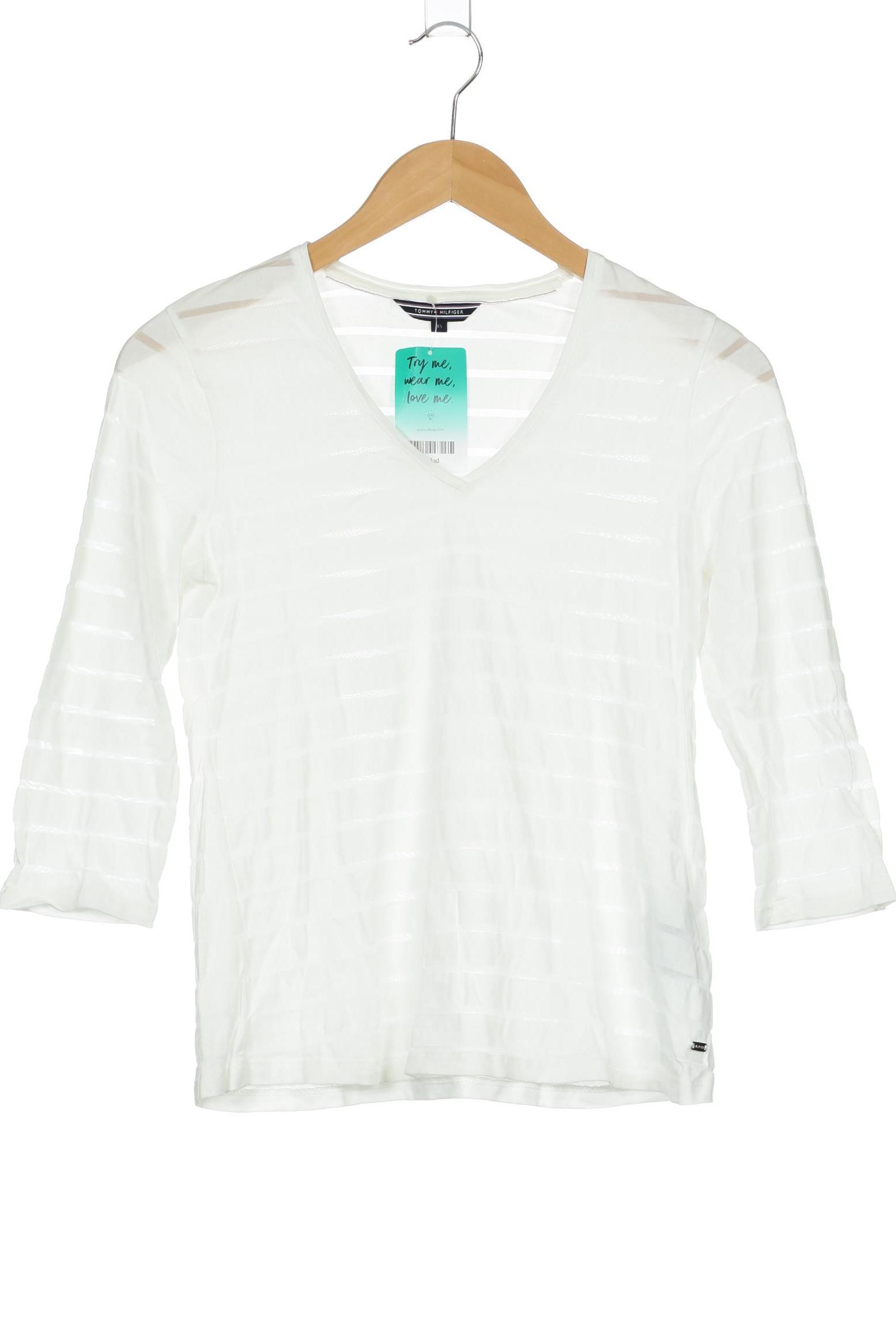 

Tommy Hilfiger Damen Langarmshirt, weiß, Gr. 34