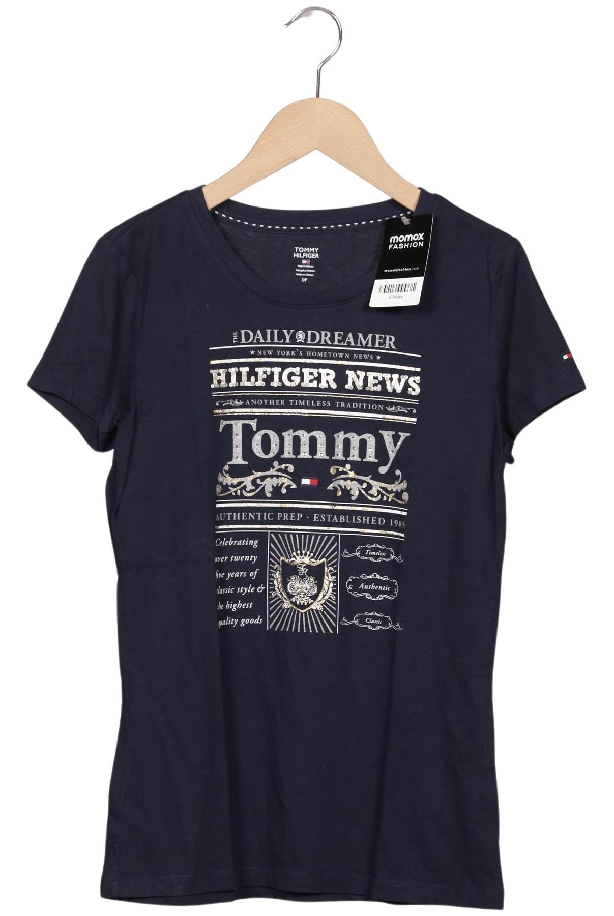 

Tommy Hilfiger Damen T-Shirt, marineblau, Gr. 36
