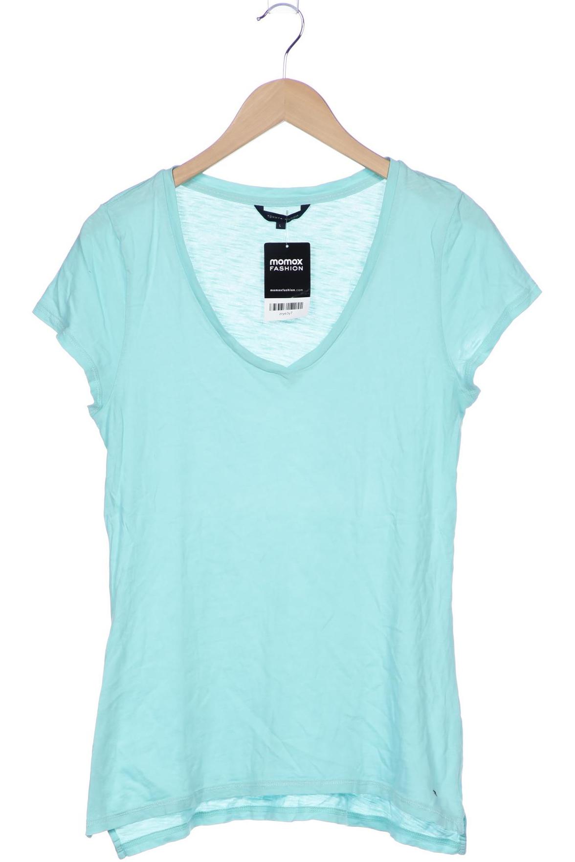

Tommy Hilfiger Damen T-Shirt, türkis, Gr. 42
