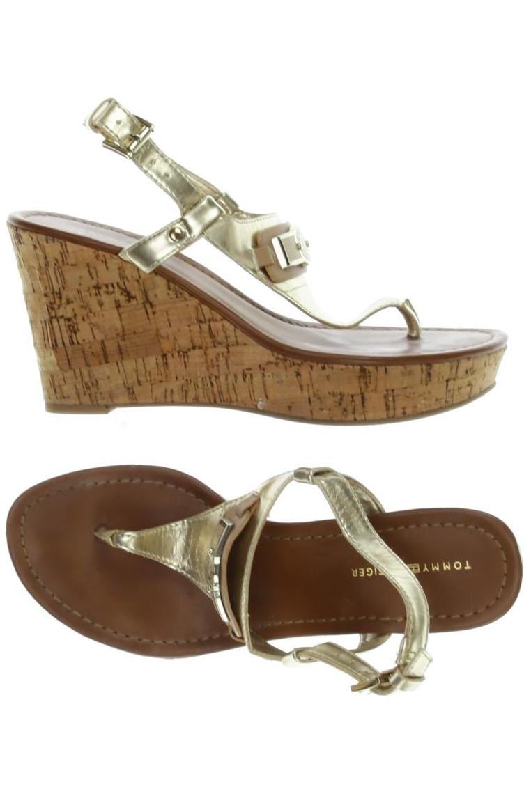 

Tommy Hilfiger Damen Sandale, gold, Gr. 6.5