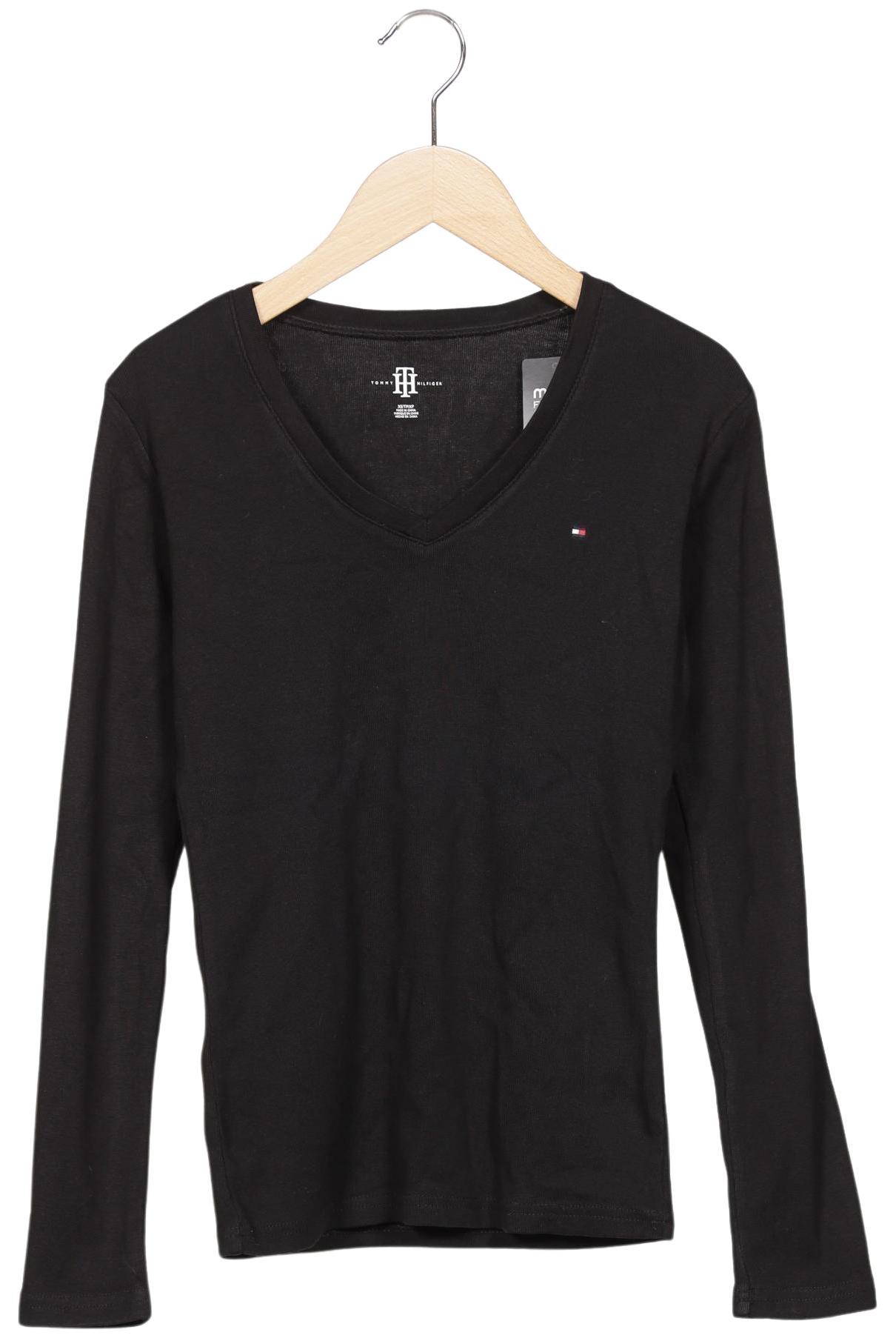 

Tommy Hilfiger Damen Langarmshirt, schwarz, Gr. 34