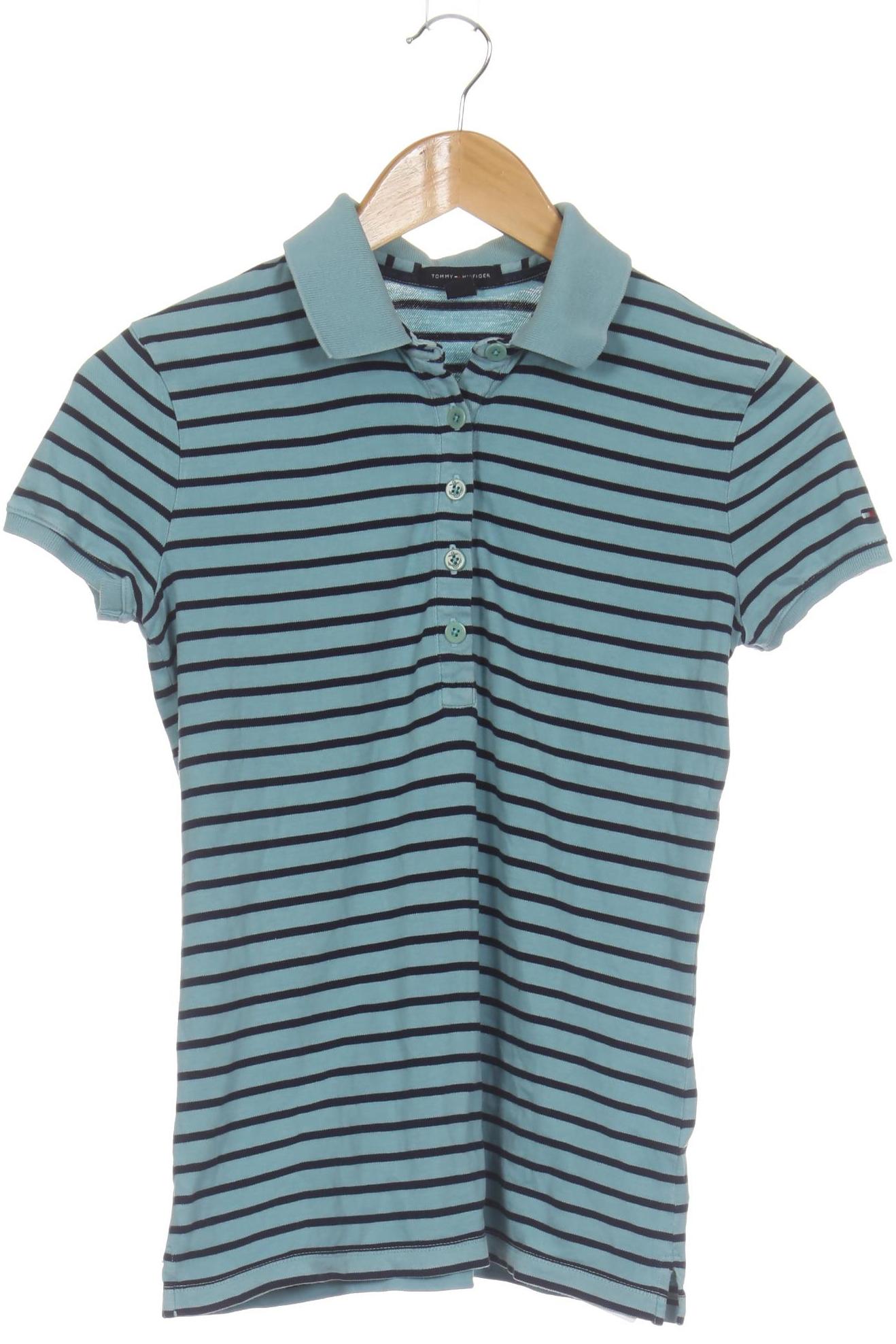 

Tommy Hilfiger Damen Poloshirt, blau, Gr. 34