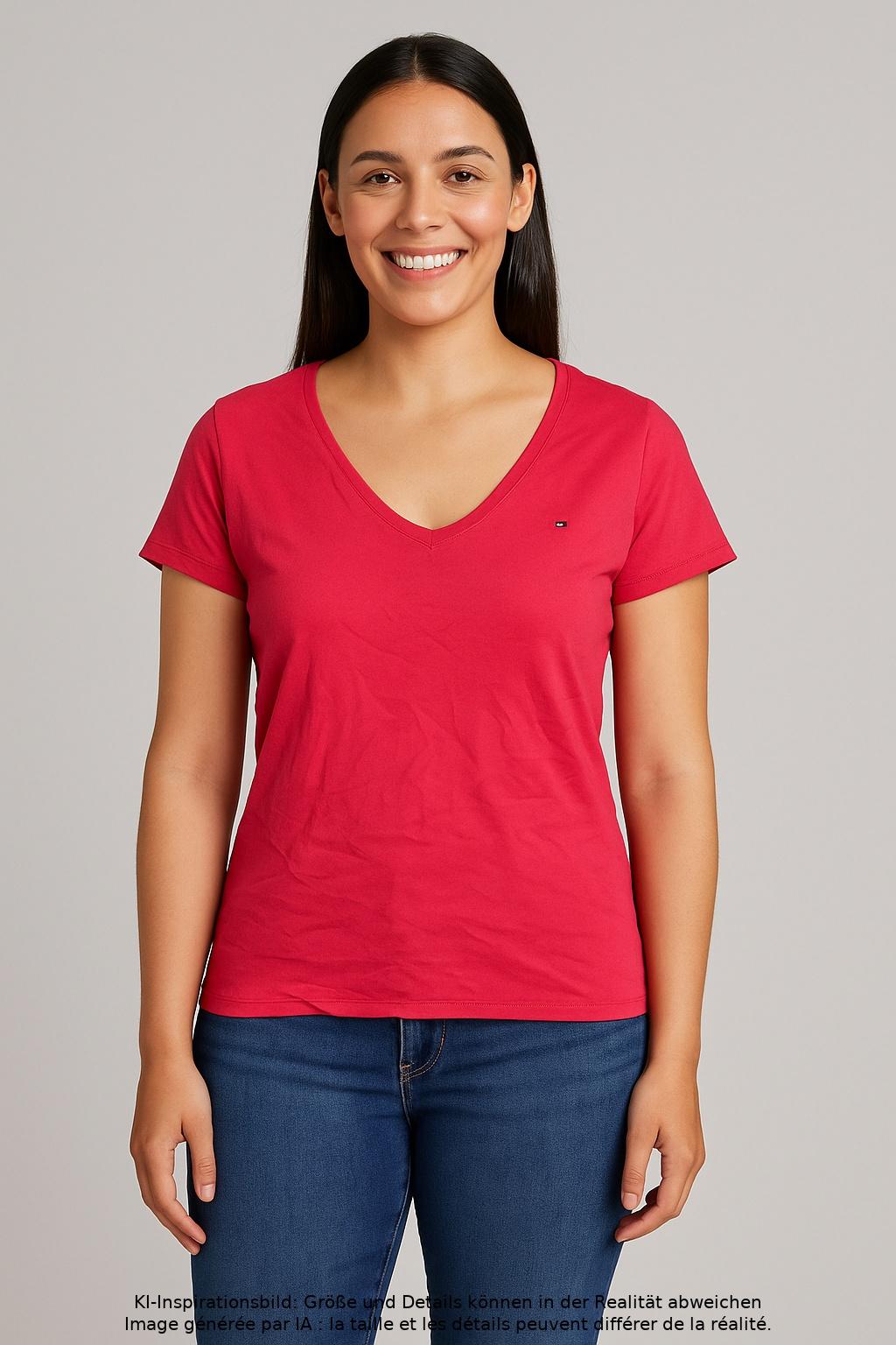 

Tommy Hilfiger Damen T-Shirt, rot, Gr. 38