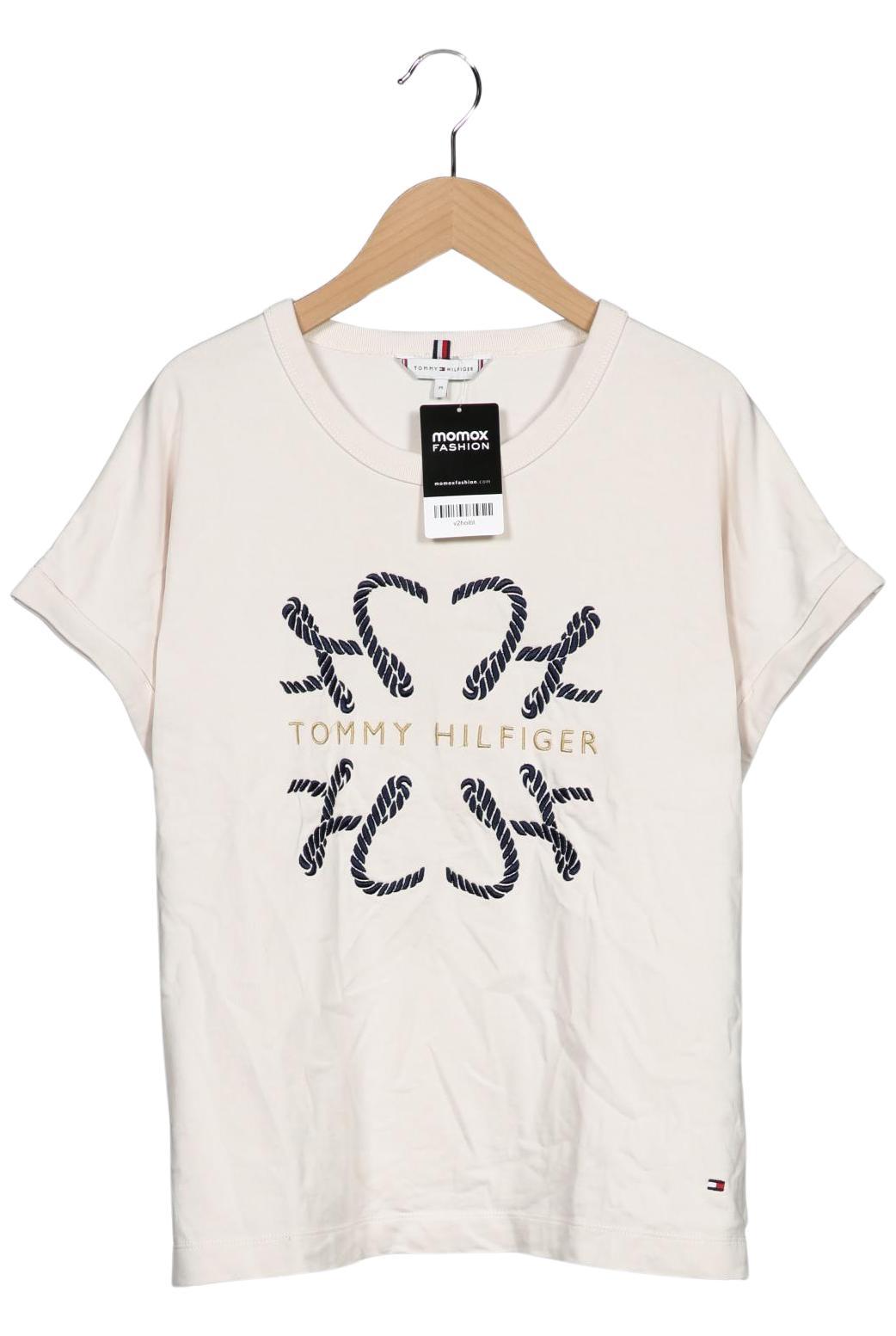 

Tommy Hilfiger Damen T-Shirt, cremeweiß, Gr. 38