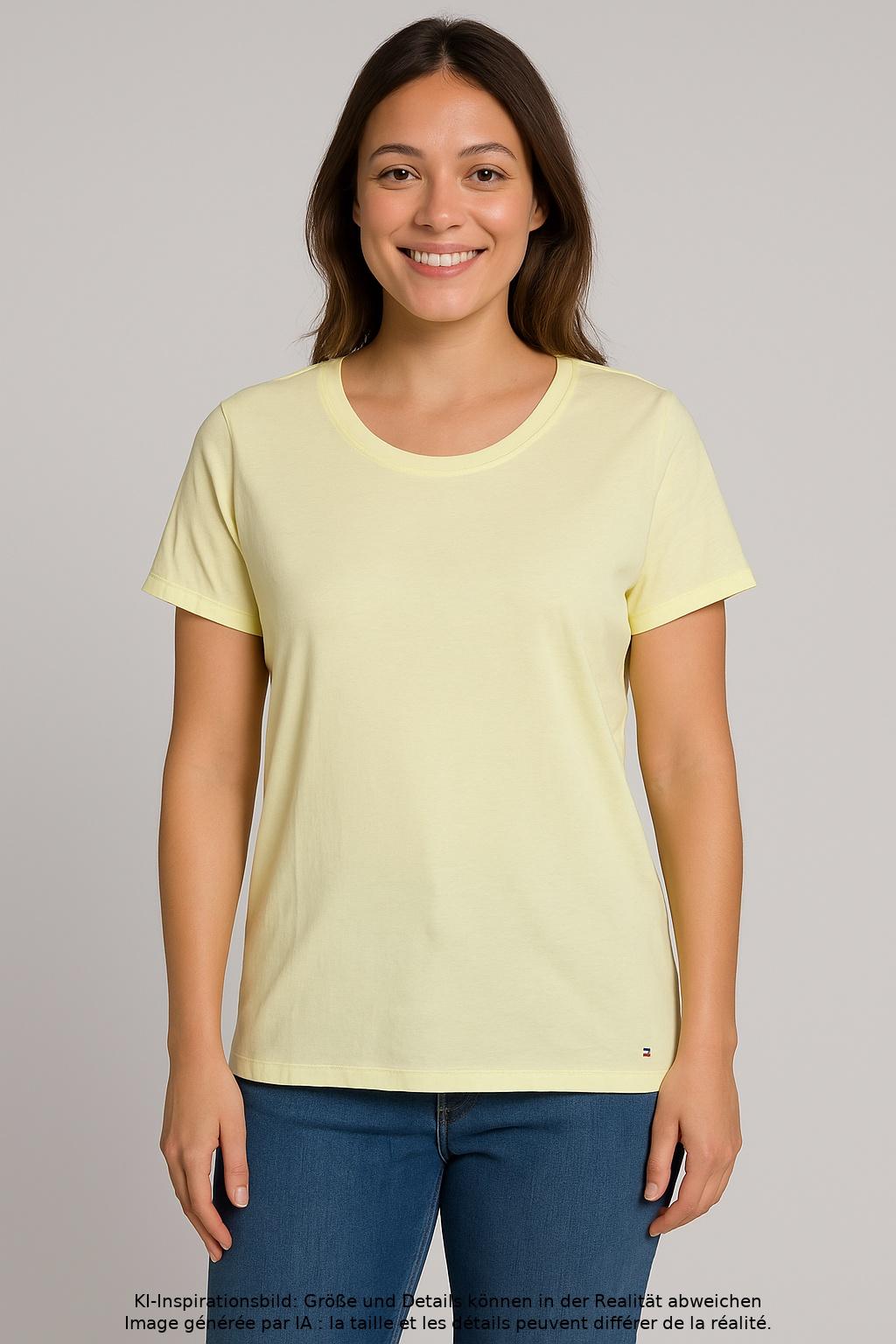 

Tommy Hilfiger Damen T-Shirt, gelb, Gr. 44