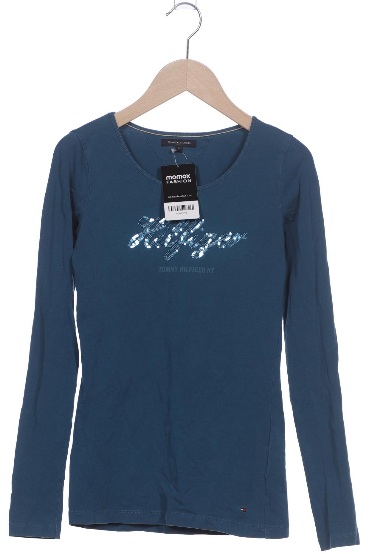 

Tommy Hilfiger Damen Langarmshirt, blau, Gr. 34
