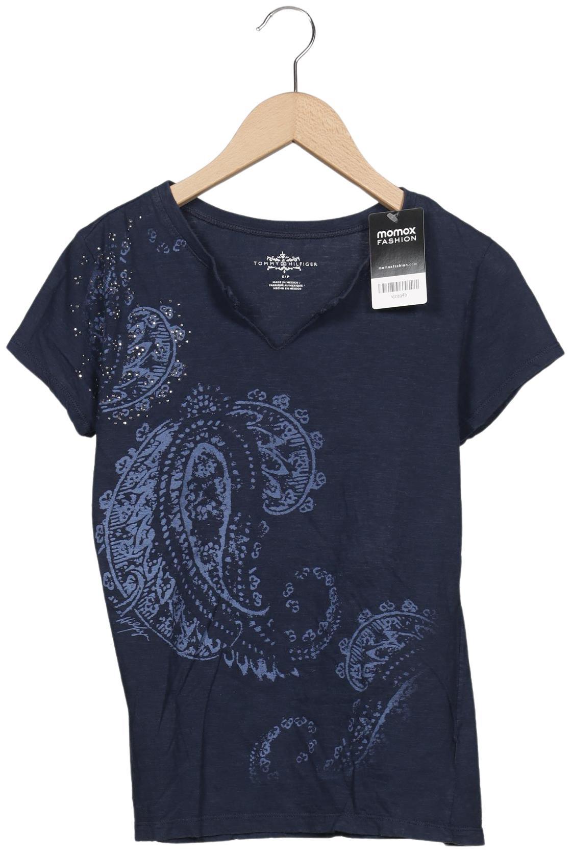 

Tommy Hilfiger Damen T-Shirt, marineblau, Gr. 36