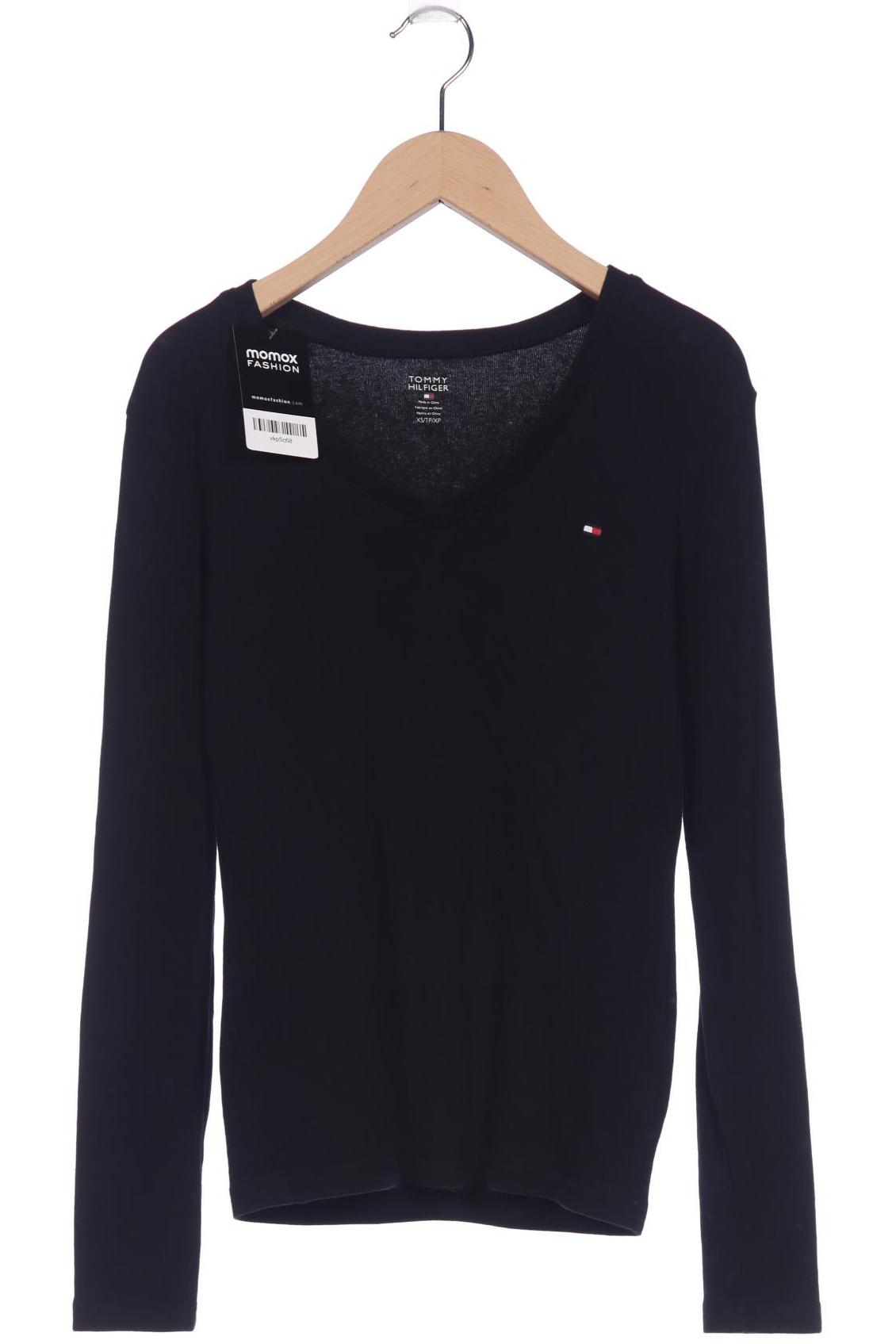

Tommy Hilfiger Damen Langarmshirt, schwarz, Gr. 34