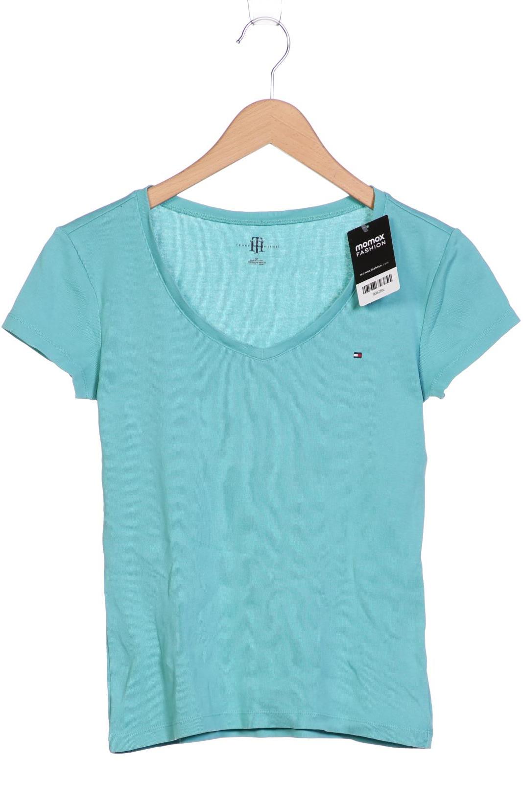 

Tommy Hilfiger Damen T-Shirt, türkis, Gr. 36