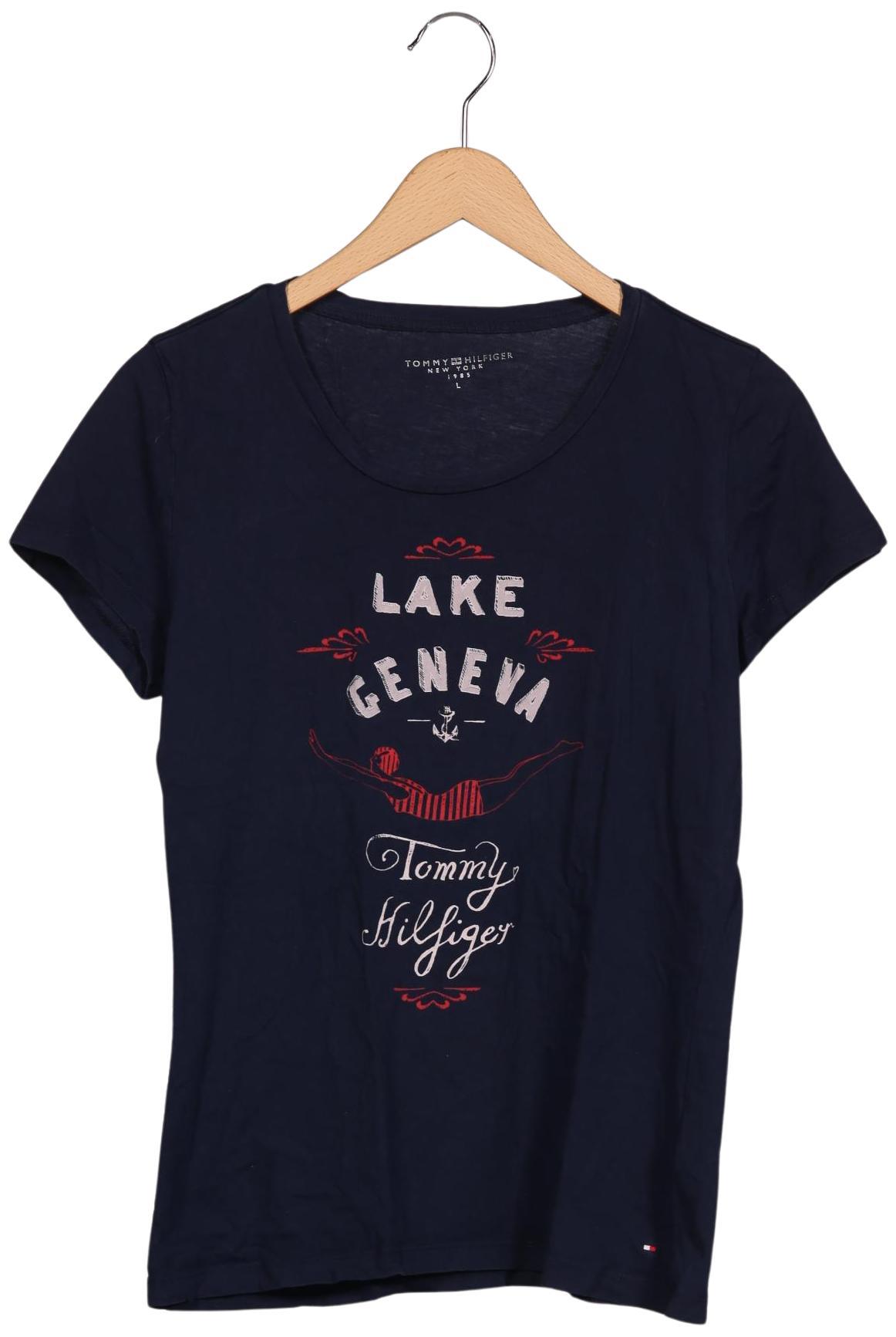 

Tommy Hilfiger Damen T-Shirt, marineblau, Gr. 42