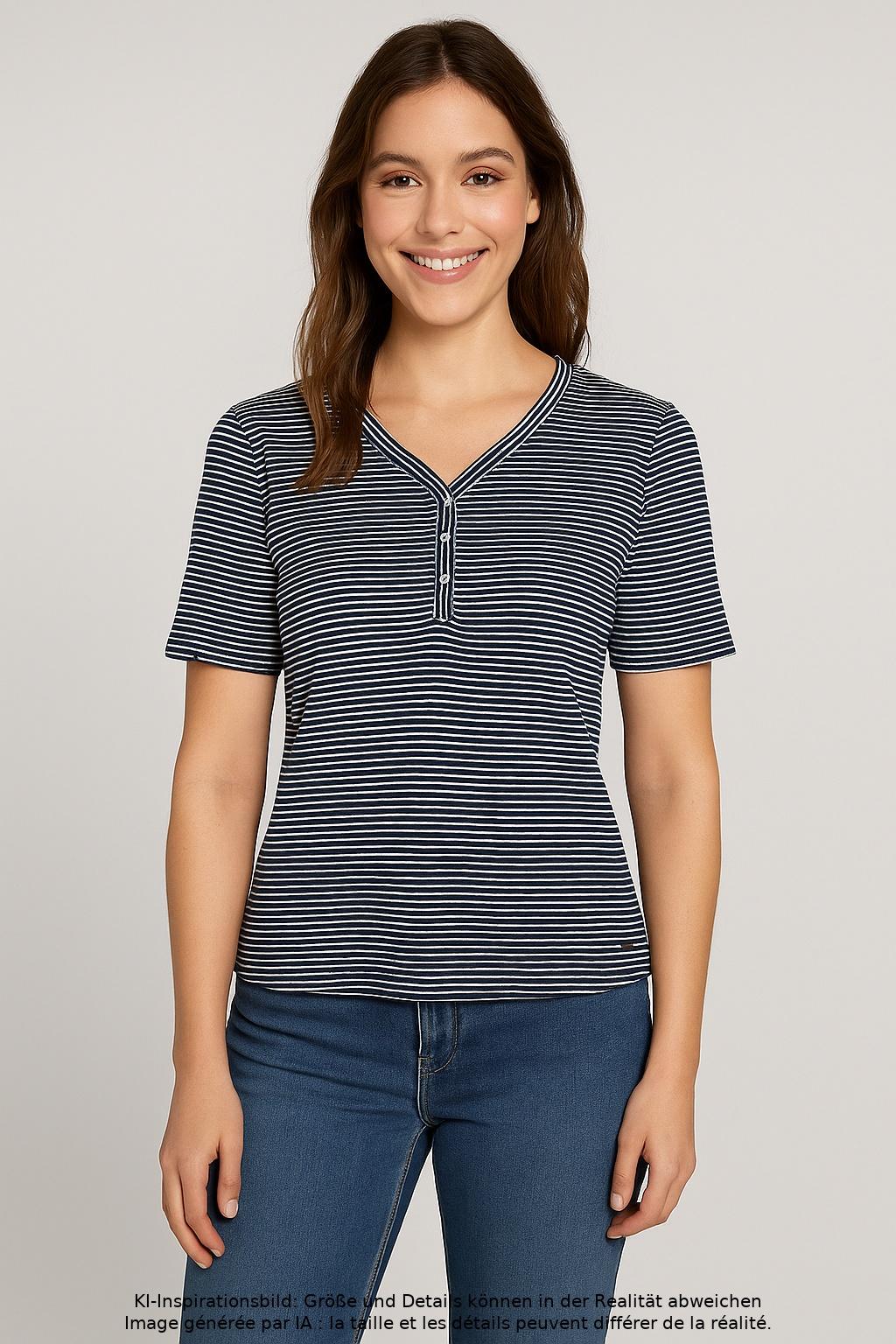 

Tommy Hilfiger Damen T-Shirt, mehrfarbig, Gr. 42