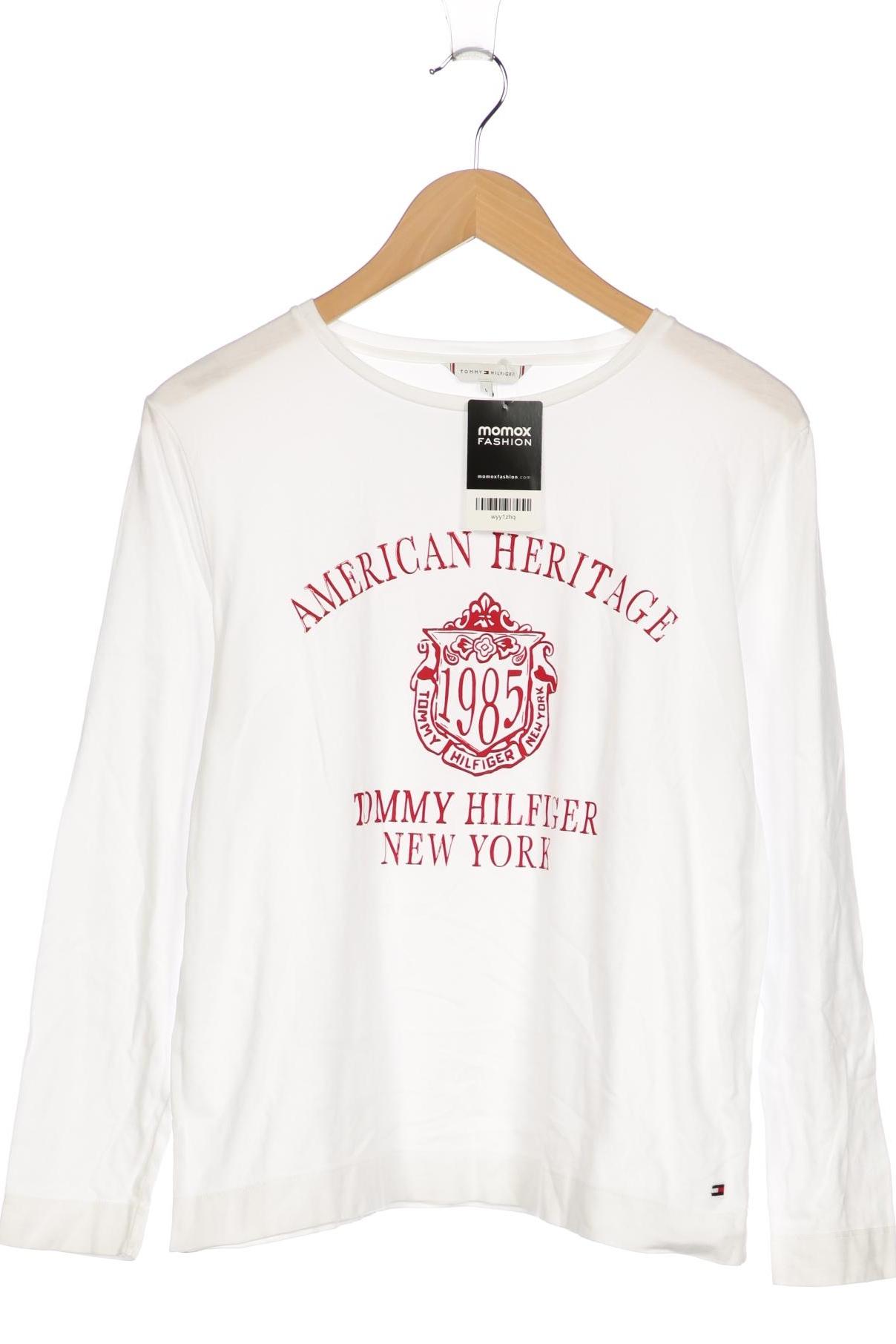 

Tommy Hilfiger Damen Langarmshirt, weiß, Gr. 42