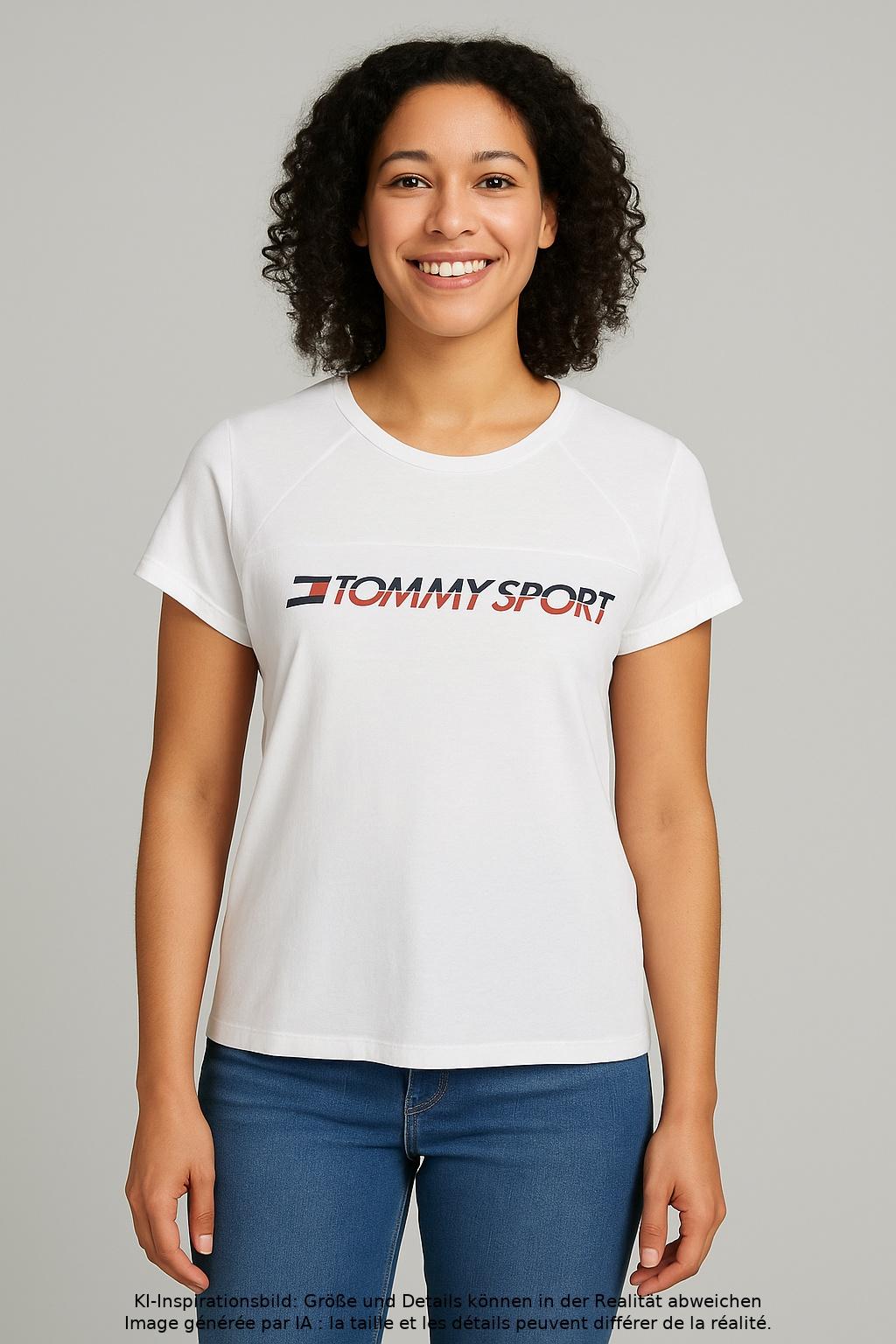 

Tommy Hilfiger Damen T-Shirt, weiß, Gr. 34