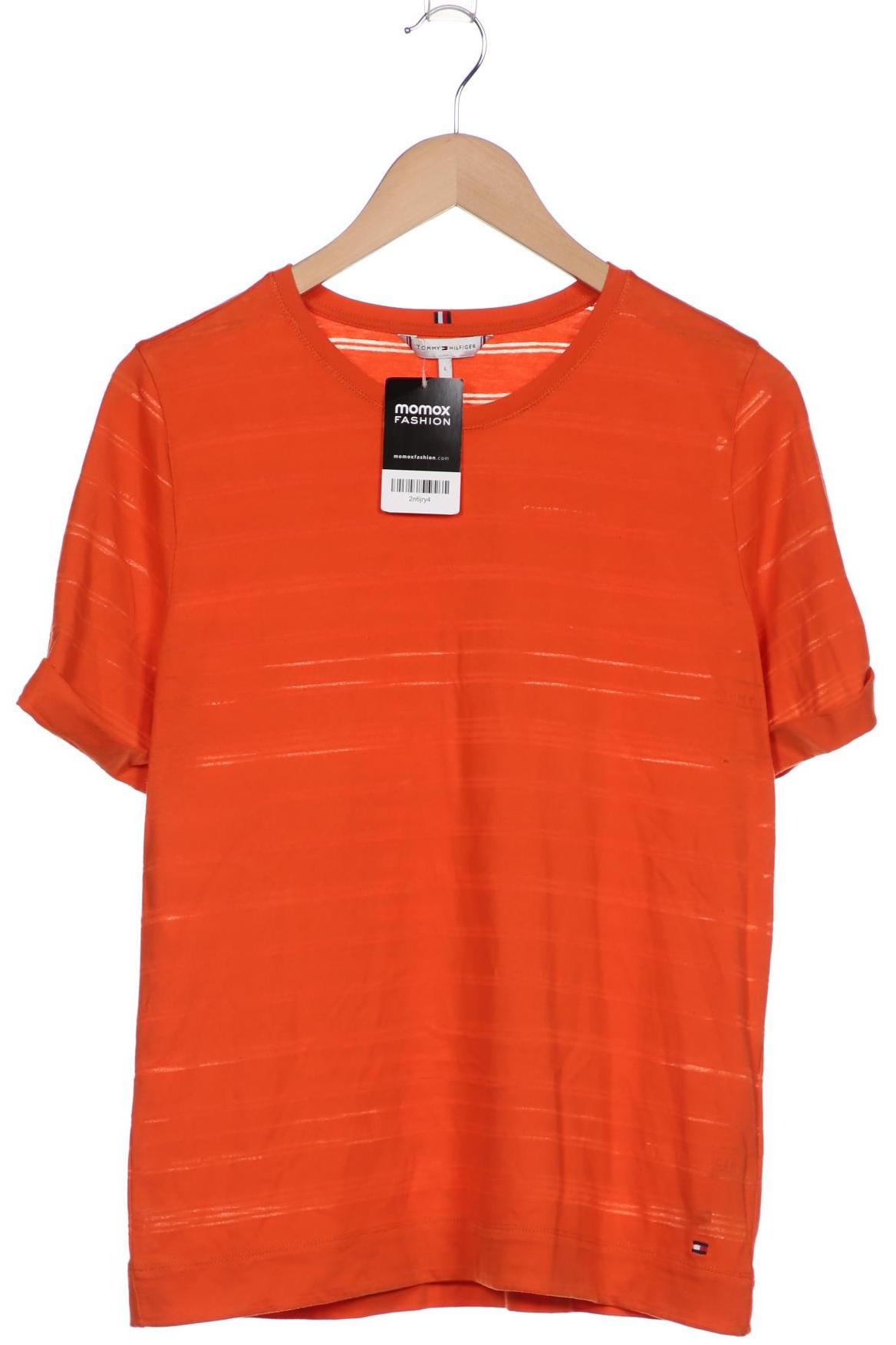 

Tommy Hilfiger Damen T-Shirt, orange, Gr. 42