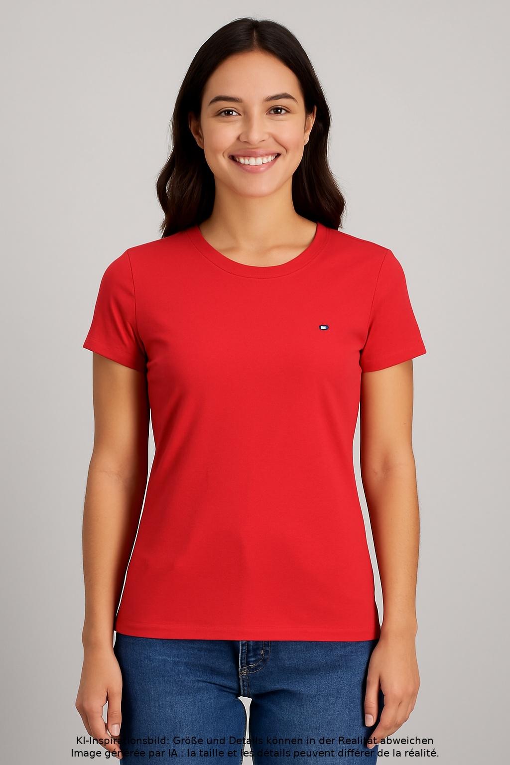 

Tommy Hilfiger Damen T-Shirt, rot, Gr. 38