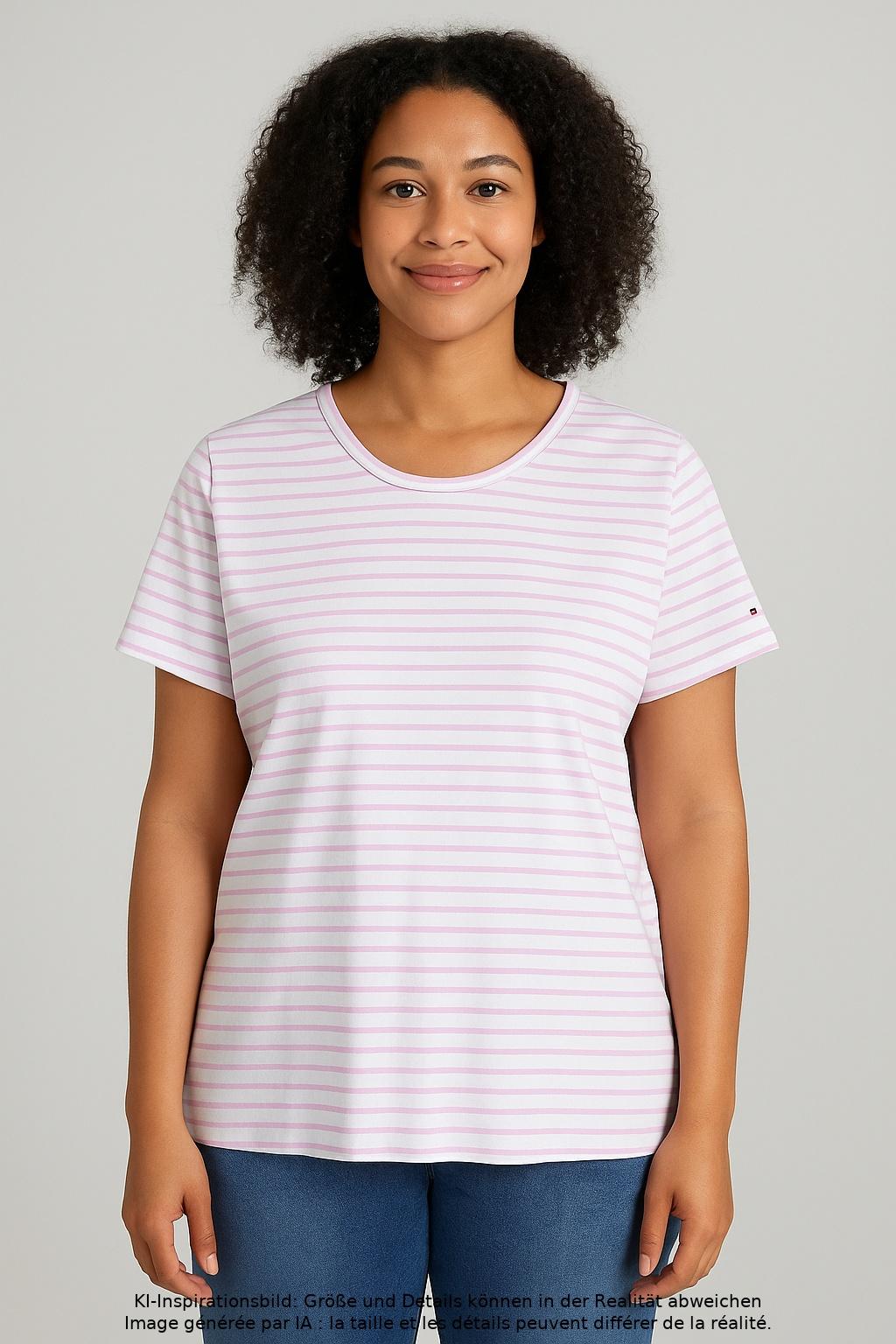 

Tommy Hilfiger Damen T-Shirt, mehrfarbig, Gr. 46