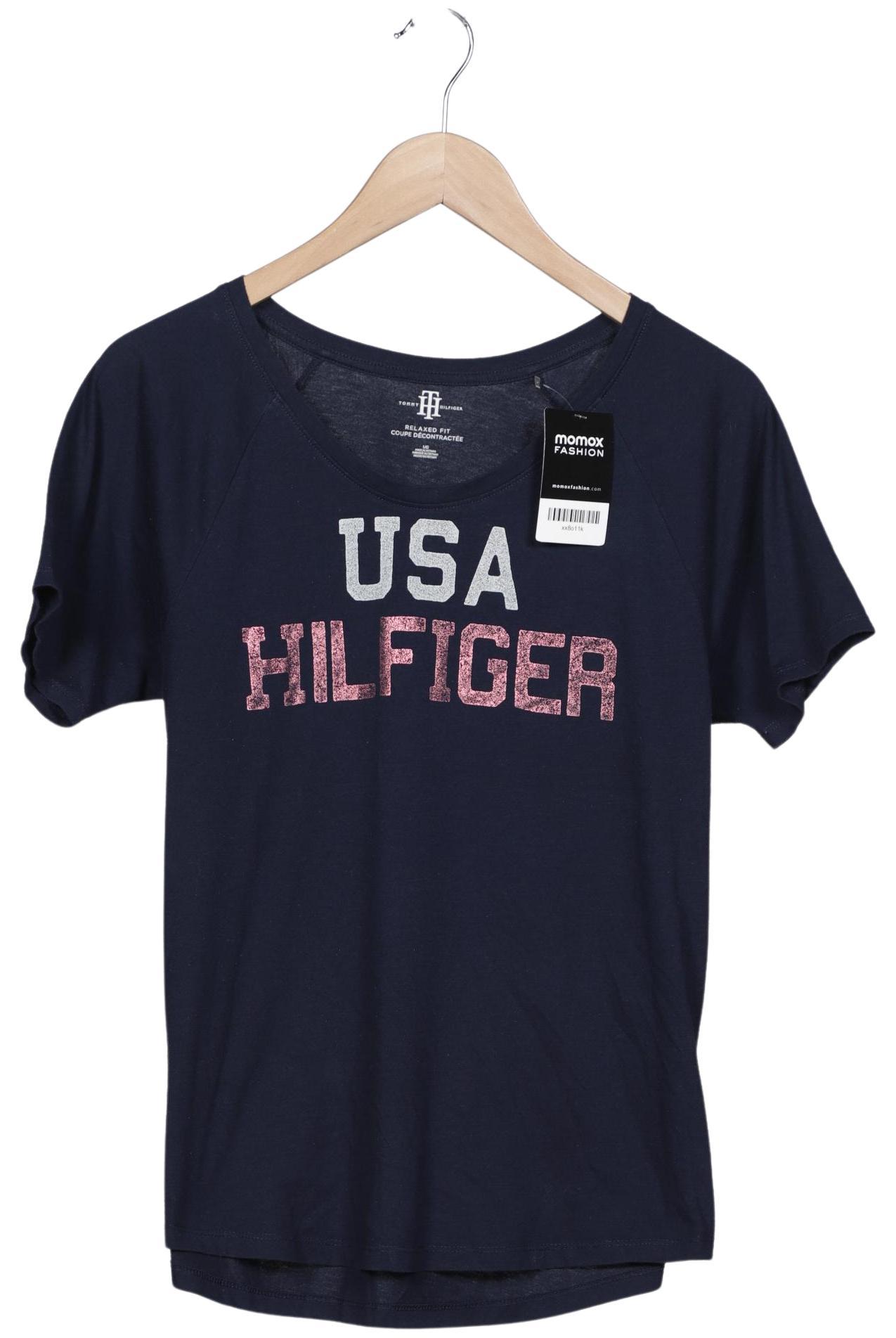 

Tommy Hilfiger Damen T-Shirt, marineblau, Gr. 42