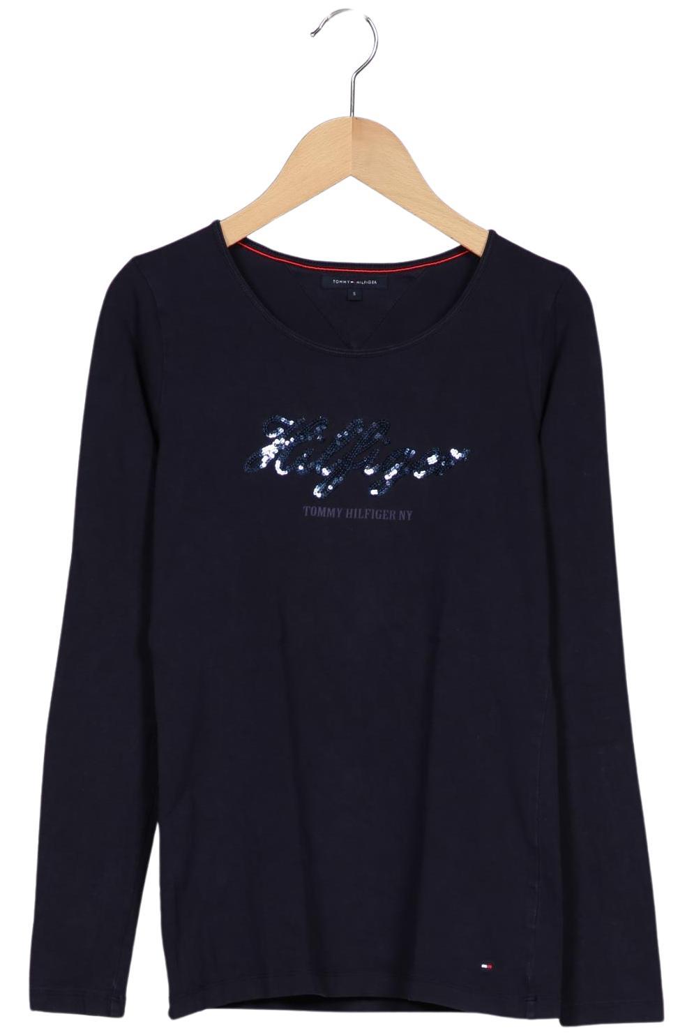 

Tommy Hilfiger Damen Langarmshirt, marineblau, Gr. 36